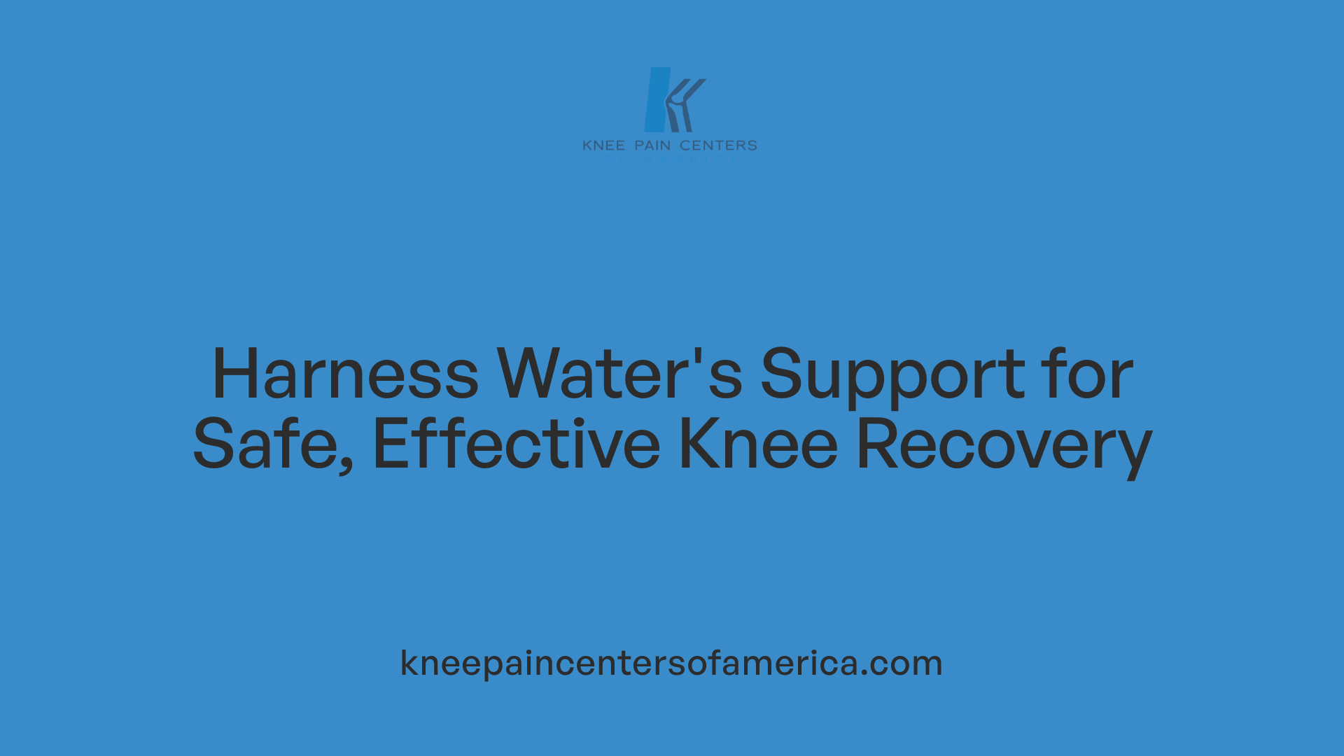 Harness Water's Support for Safe, Effective Knee Recovery