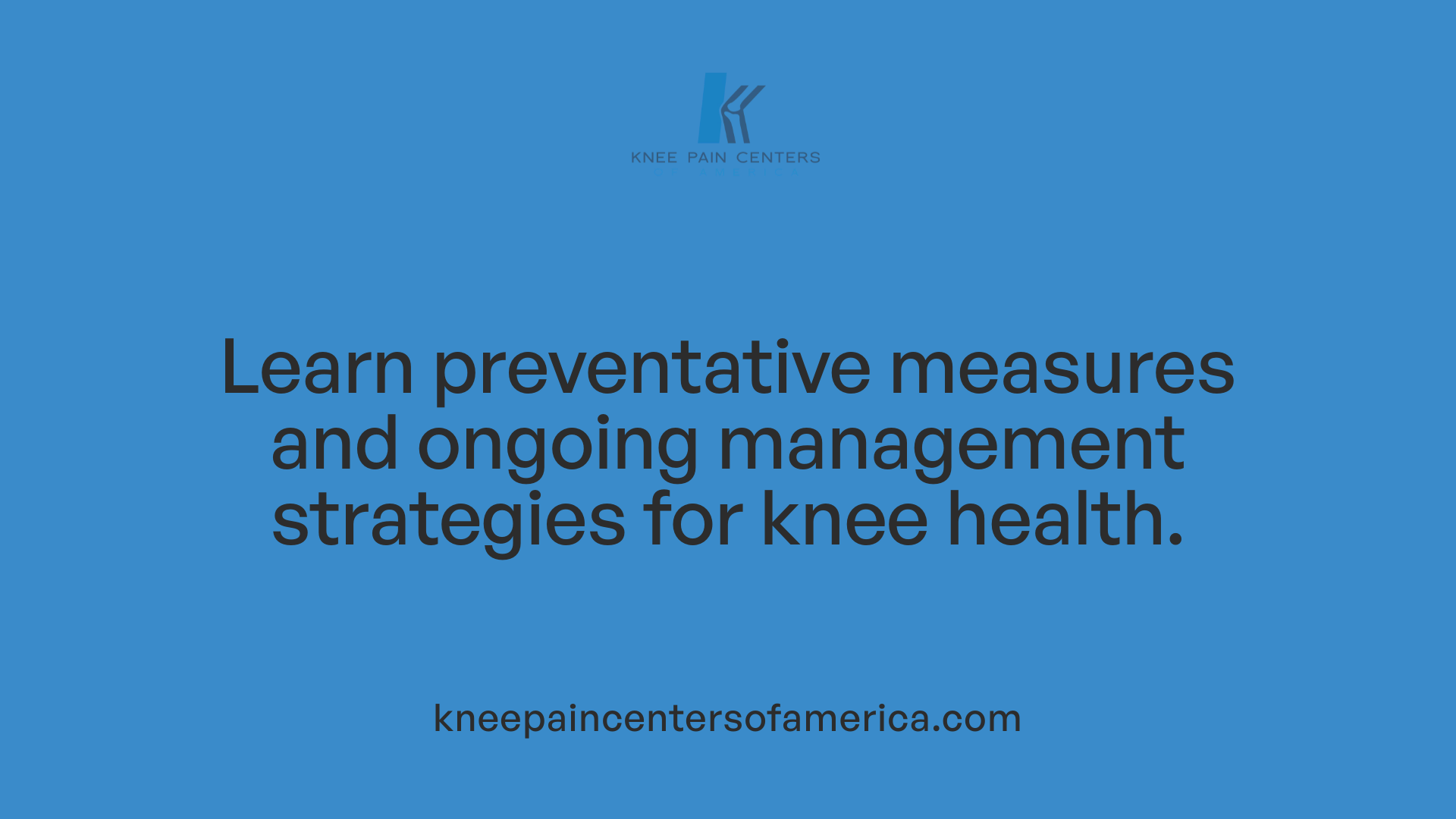 Learn preventative measures and ongoing management strategies for knee health.