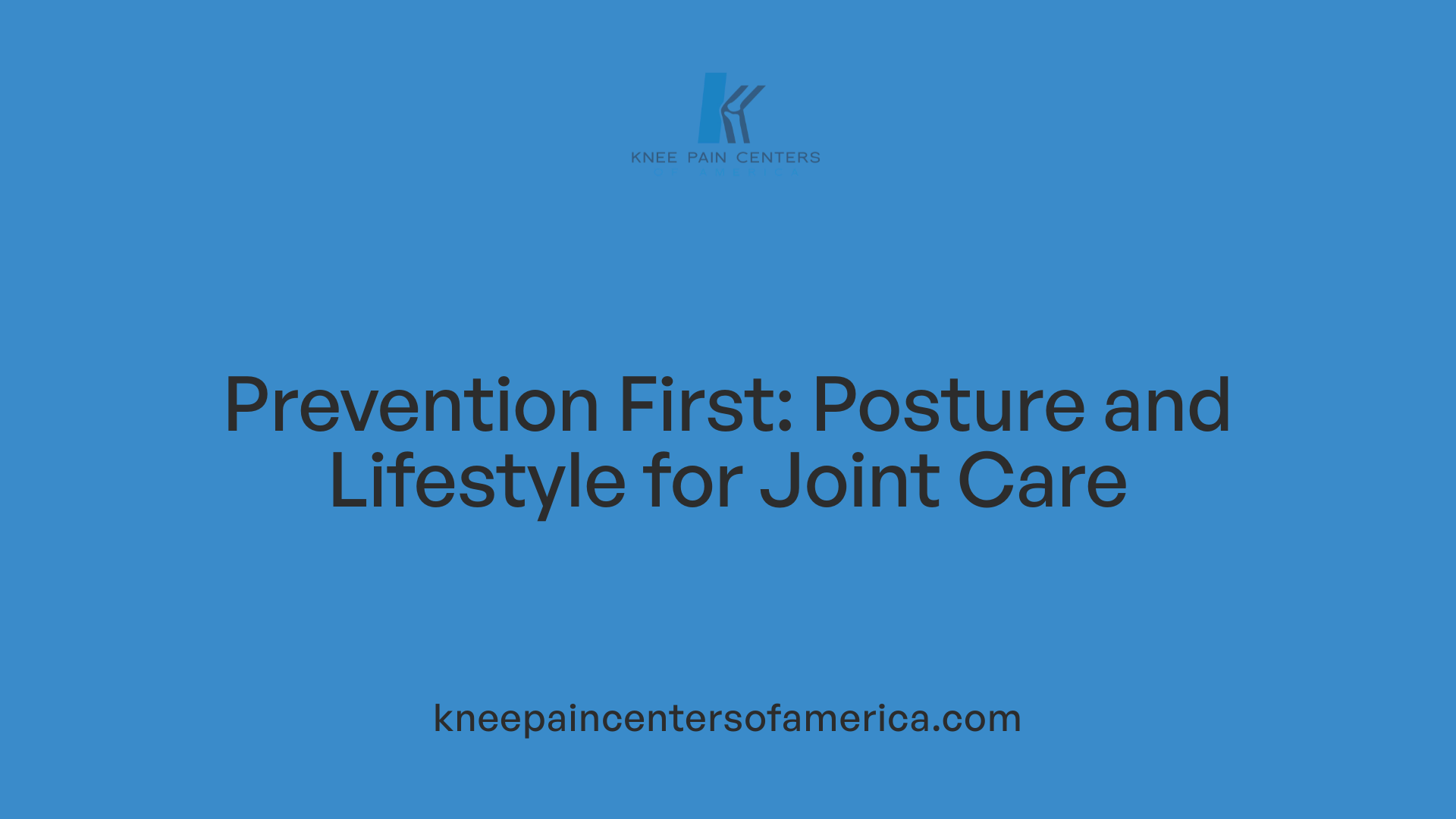 Prevention First: Posture and Lifestyle for Joint Care
