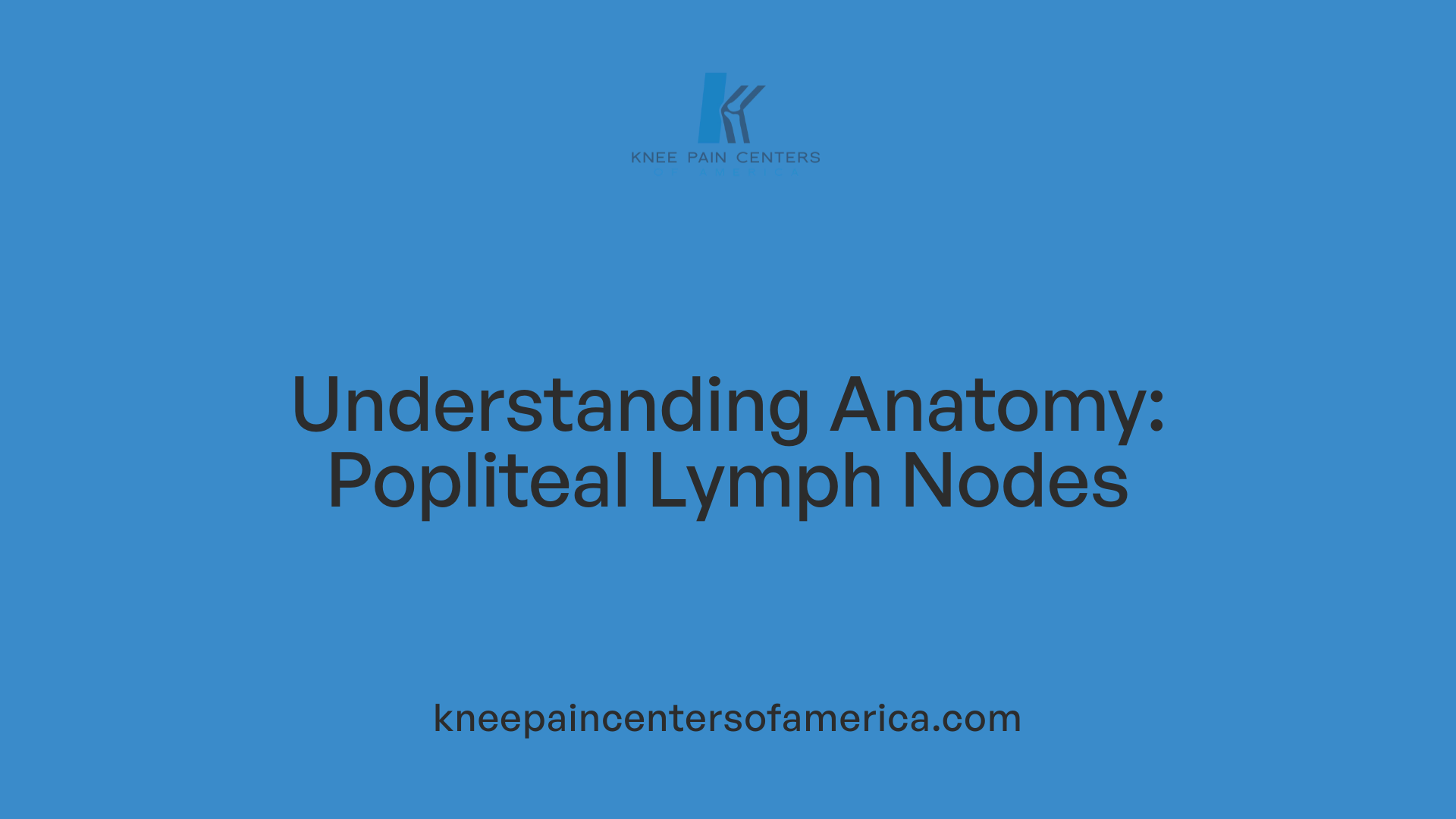 Understanding Anatomy: Popliteal Lymph Nodes