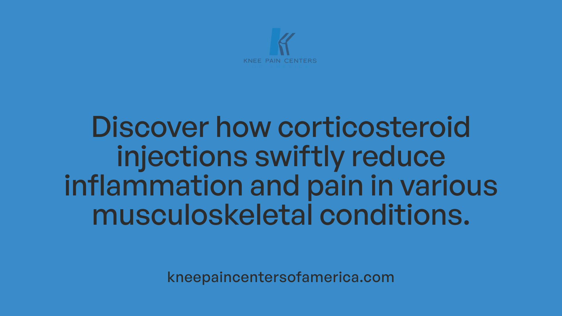 Discover how corticosteroid injections swiftly reduce inflammation and pain in various musculoskeletal conditions.