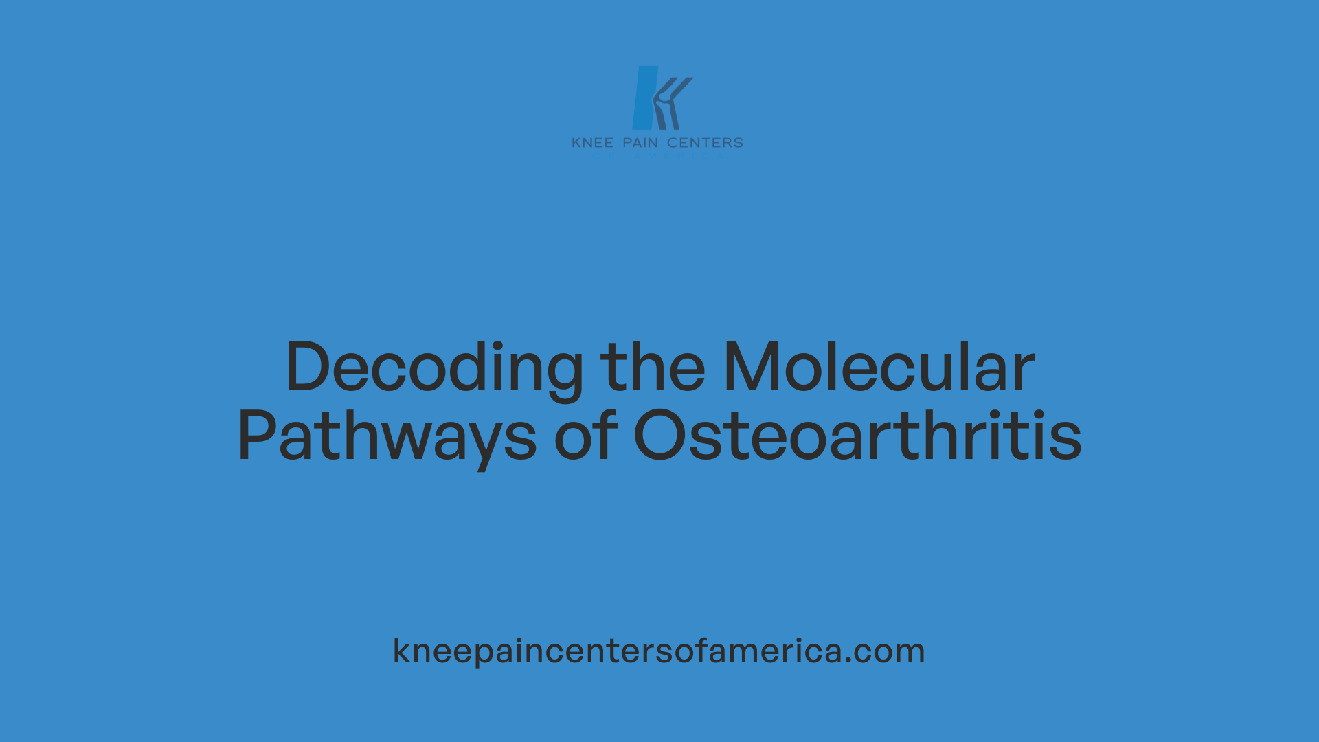 Decoding the Molecular Pathways of Osteoarthritis