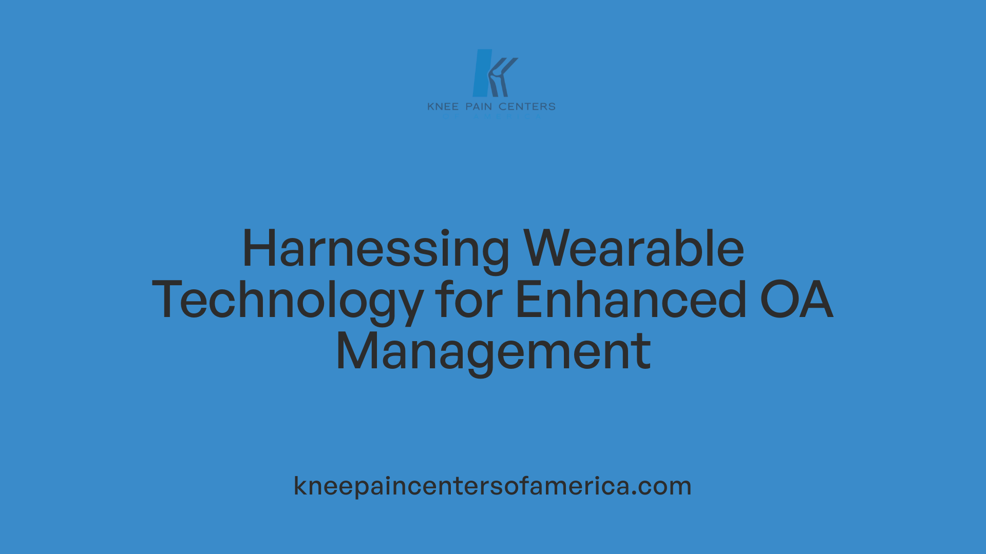 Harnessing Wearable Technology for Enhanced OA Management