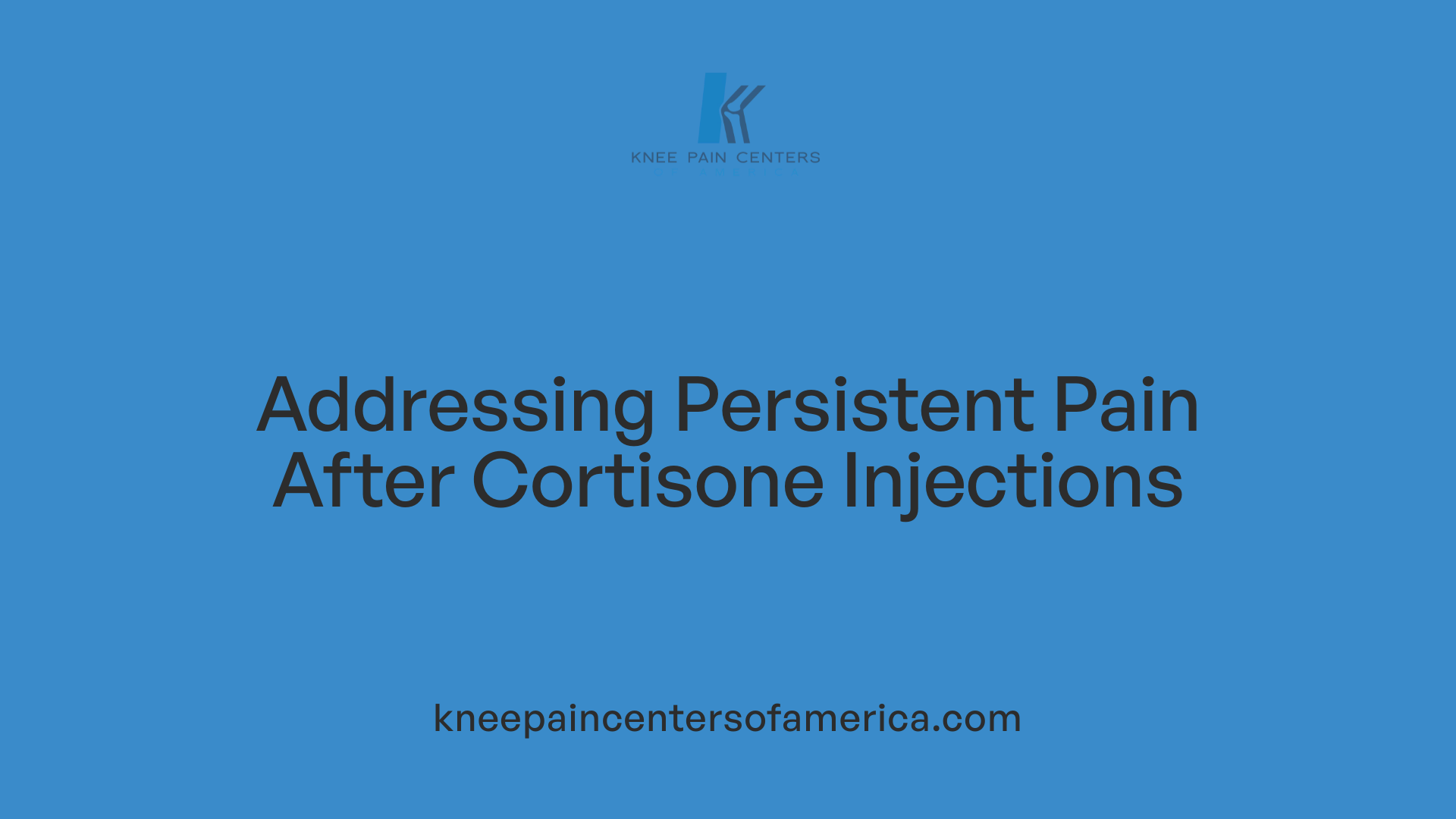 Addressing Persistent Pain After Cortisone Injections
