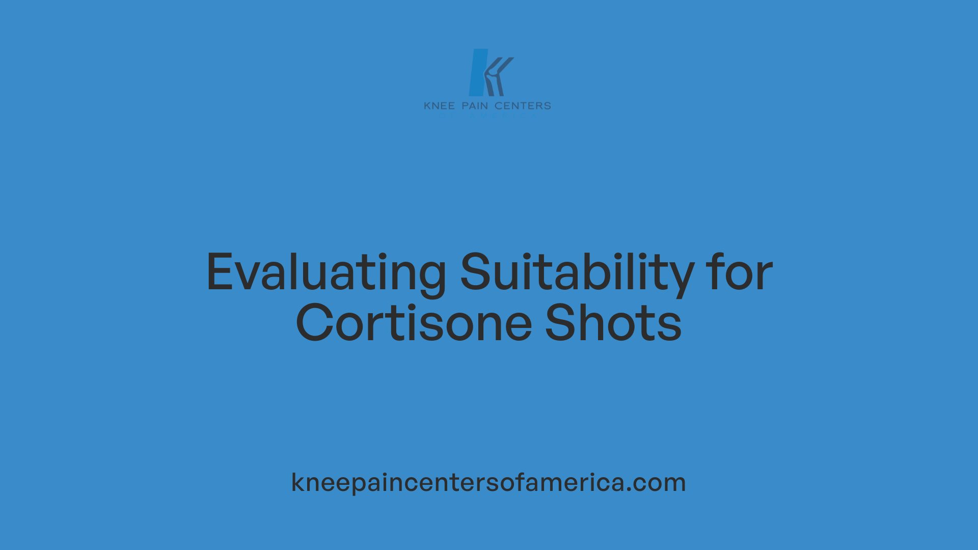 Evaluating Suitability for Cortisone Shots
