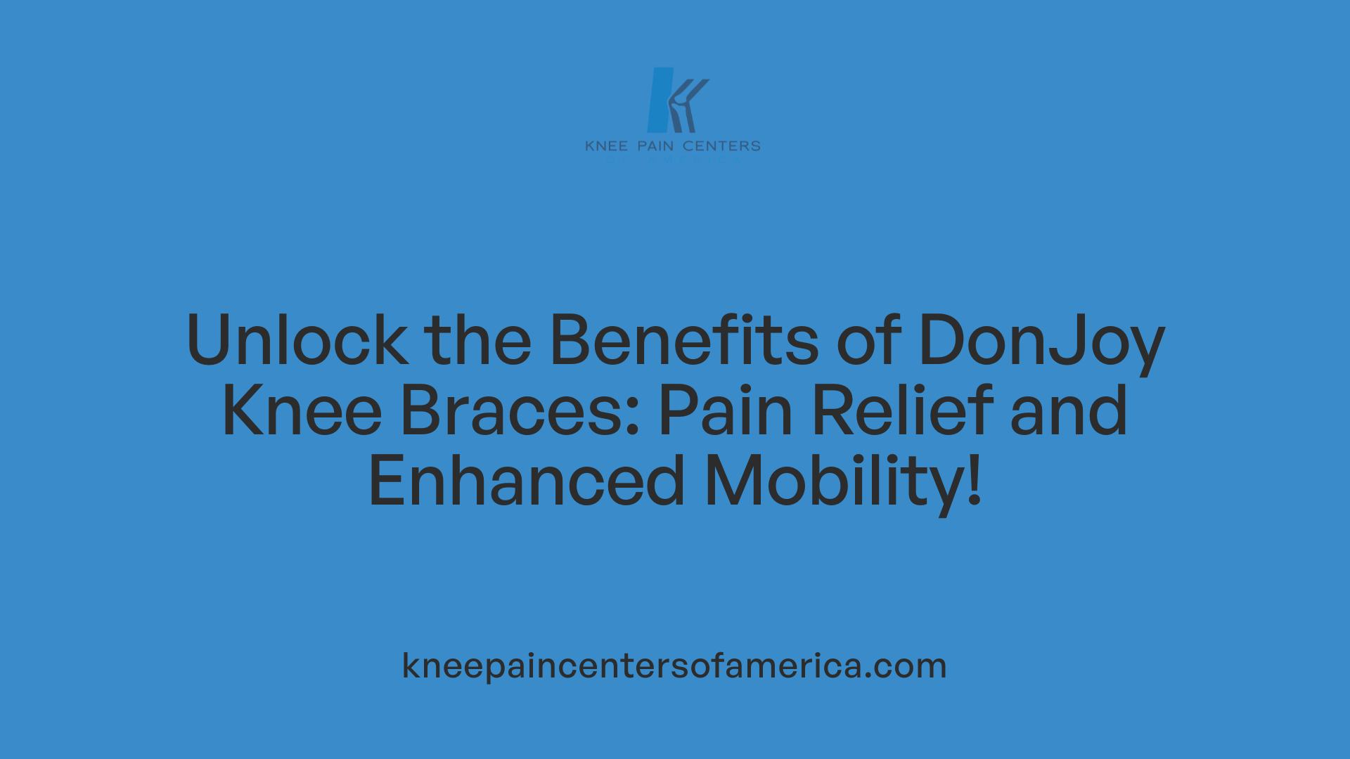 Unlock the Benefits of DonJoy Knee Braces: Pain Relief and Enhanced Mobility!