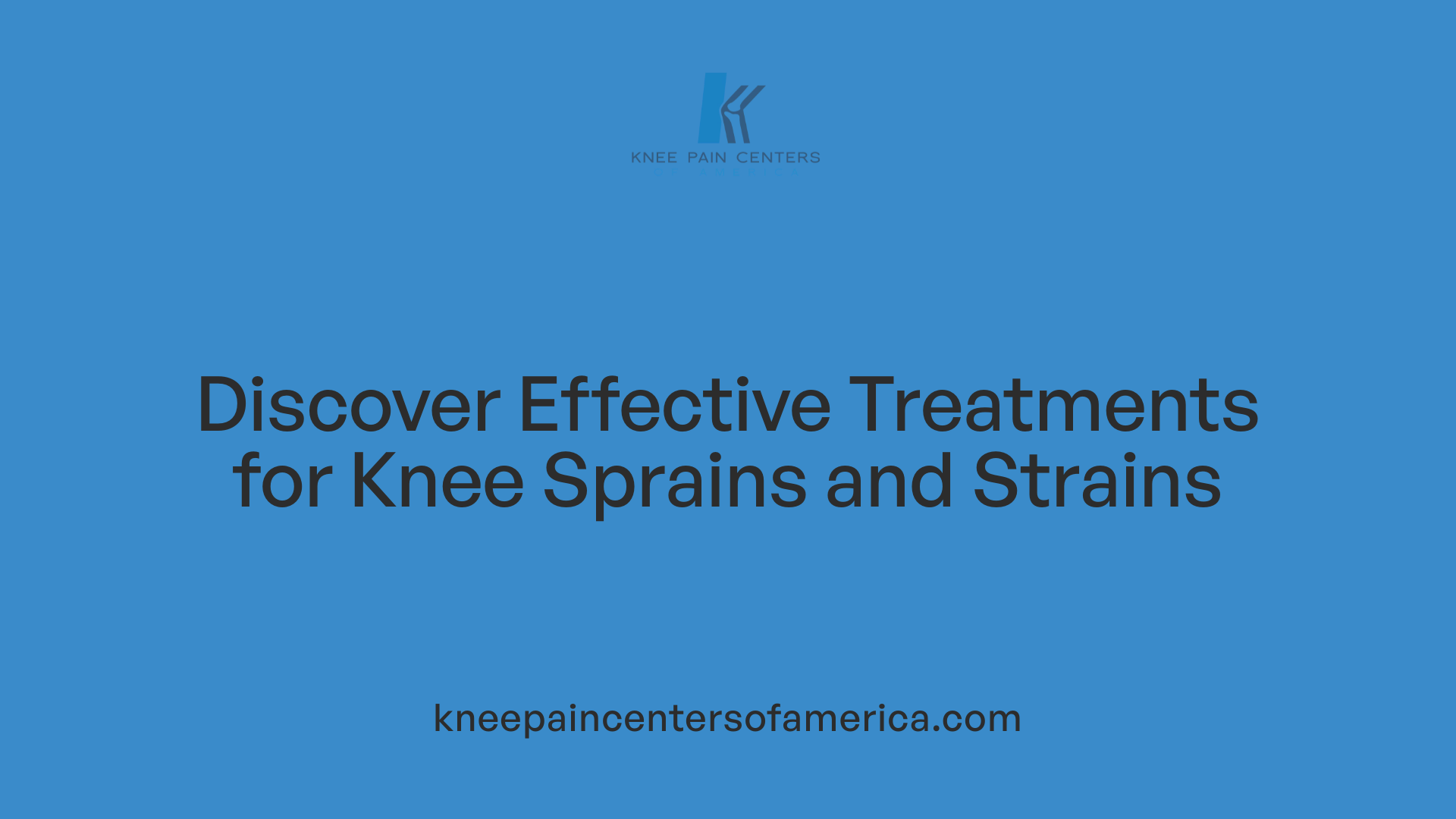 Discover Effective Treatments for Knee Sprains and Strains