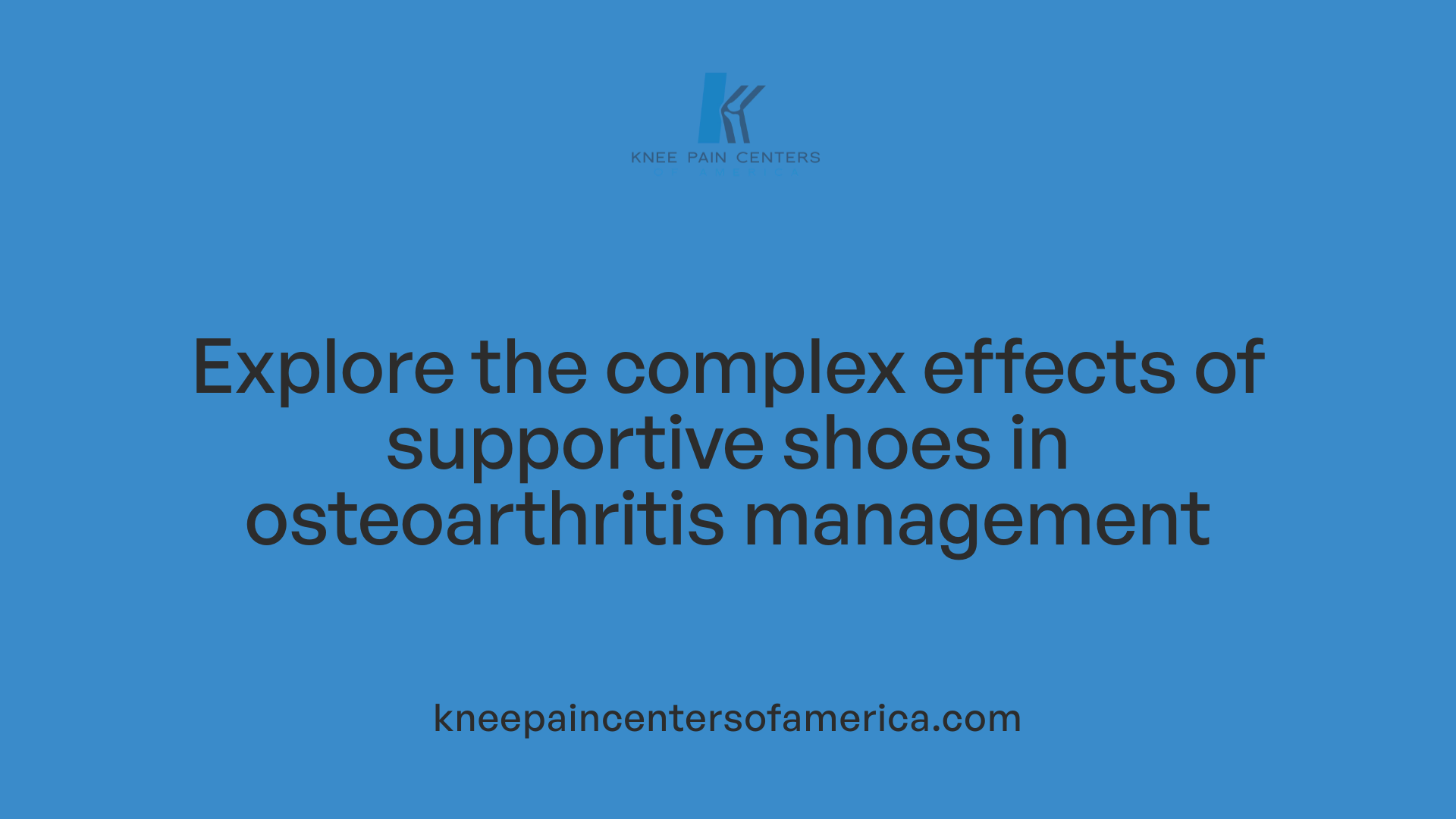 Explore the complex effects of supportive shoes in osteoarthritis management