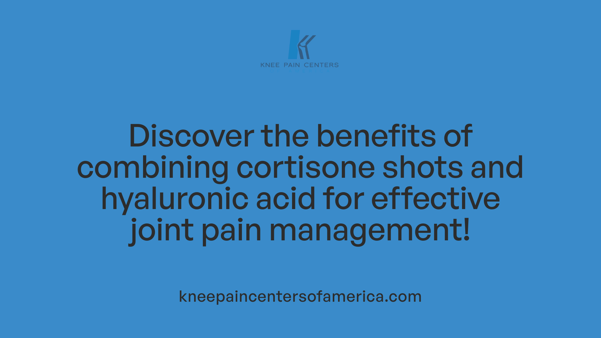 Discover the benefits of combining cortisone shots and hyaluronic acid for effective joint pain management!