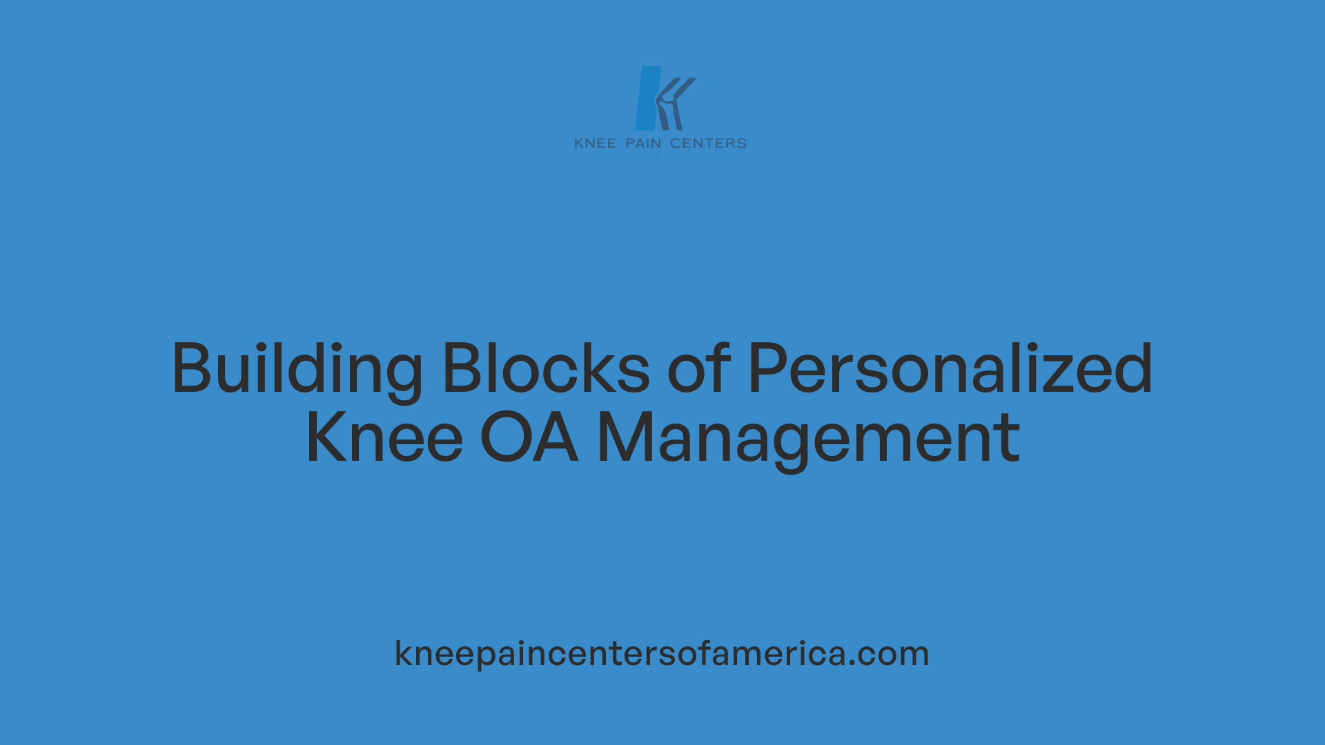 Building Blocks of Personalized Knee OA Management