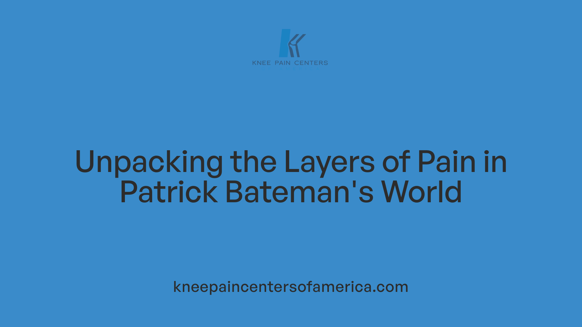Unpacking the Layers of Pain in Patrick Bateman's World
