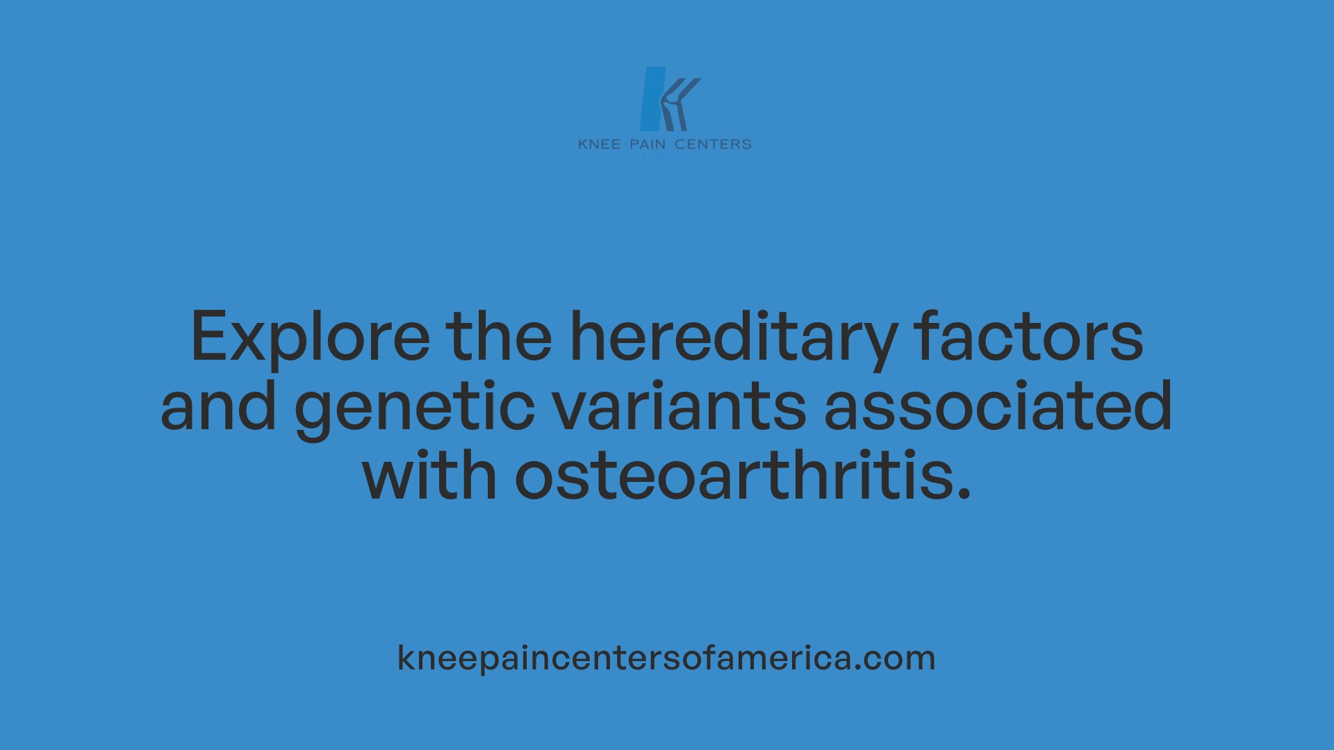 Explore the hereditary factors and genetic variants associated with osteoarthritis.
