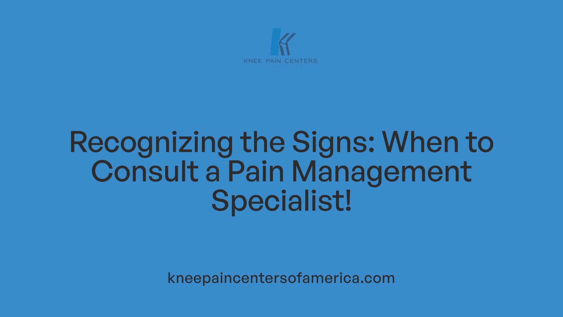 Recognizing the Signs: When to Consult a Pain Management Specialist!
