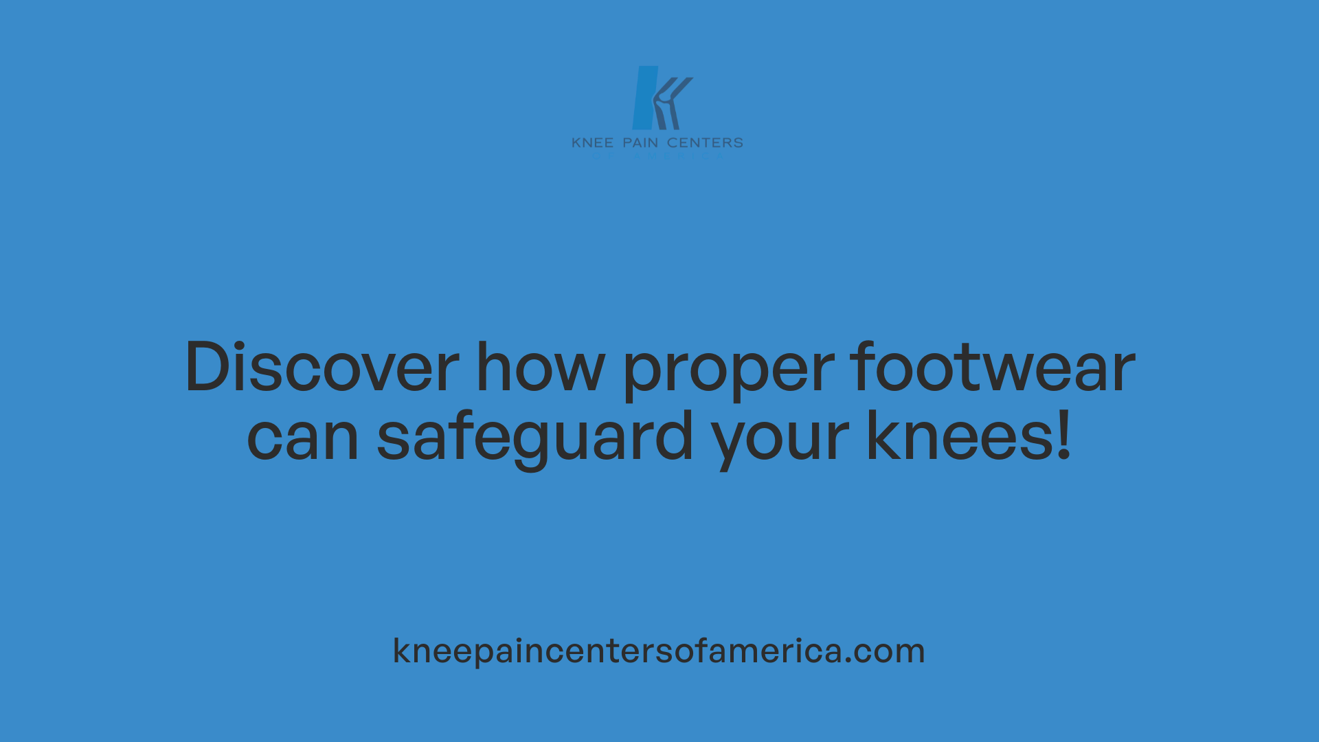 Discover how proper footwear can safeguard your knees!