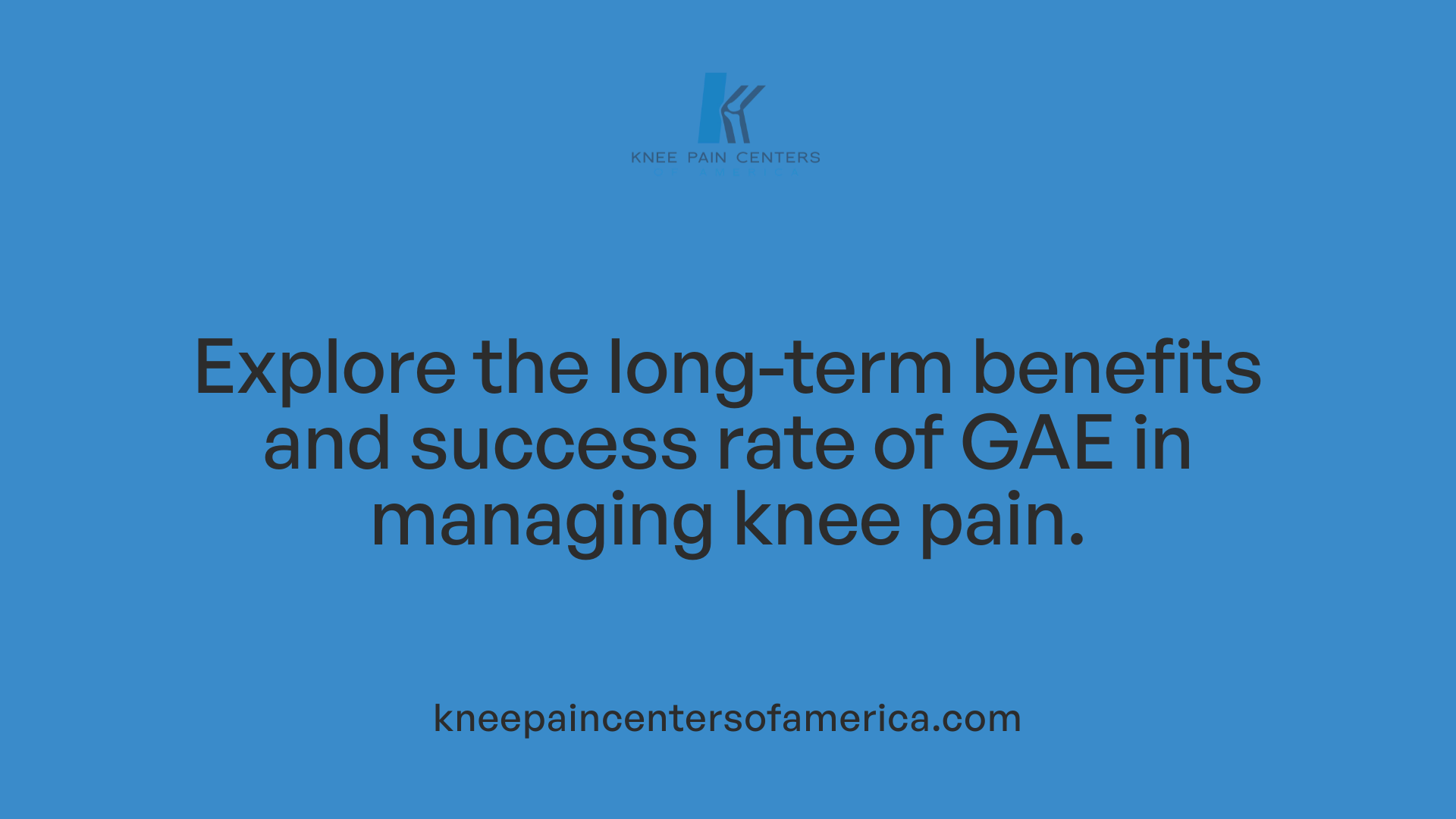 Explore the long-term benefits and success rate of GAE in managing knee pain.