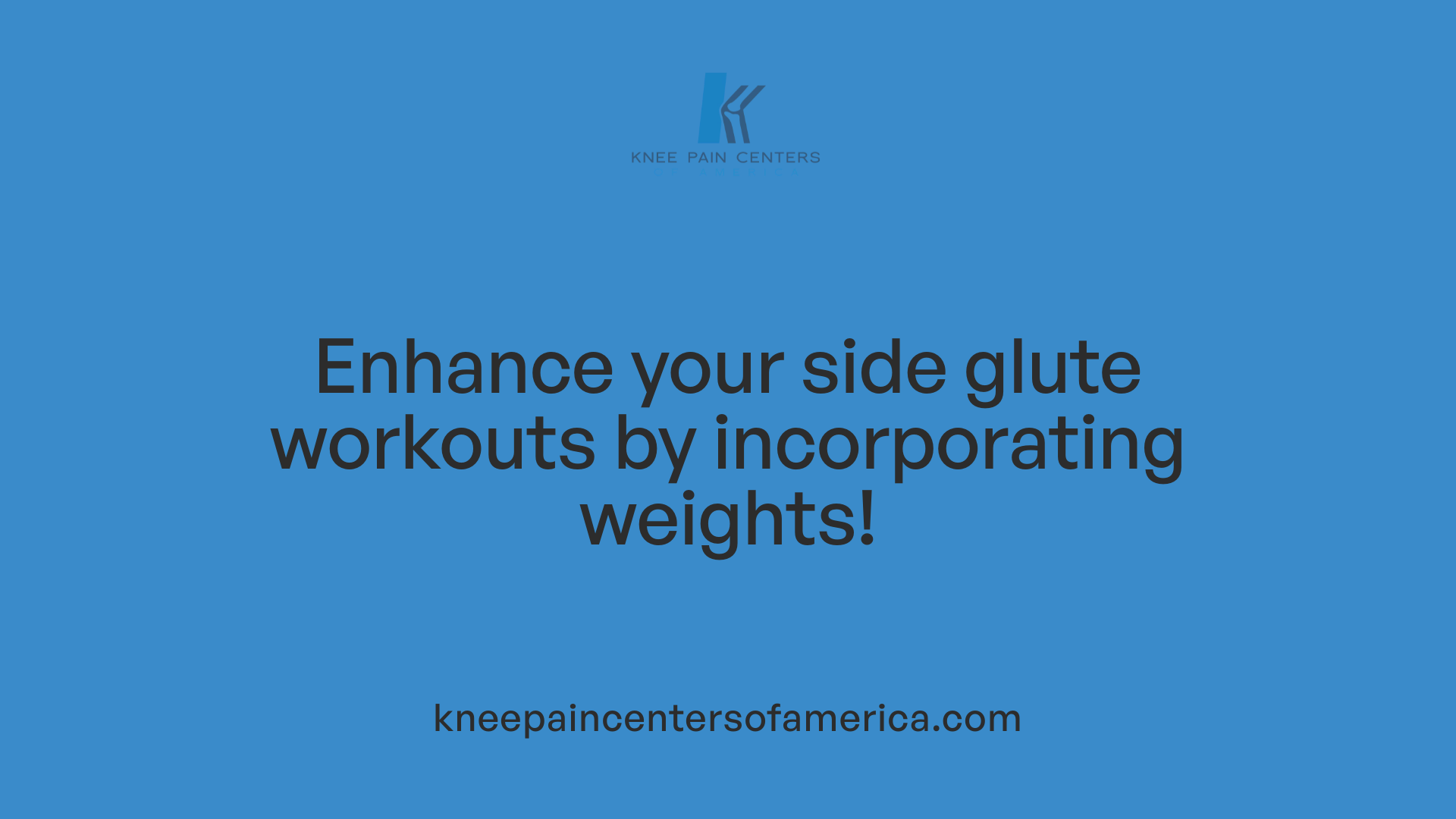 Enhance your side glute workouts by incorporating weights!