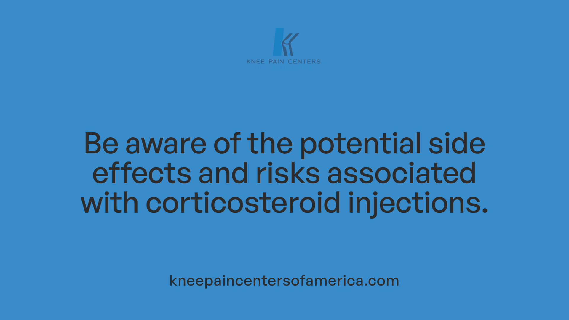 Be aware of the potential side effects and risks associated with corticosteroid injections.