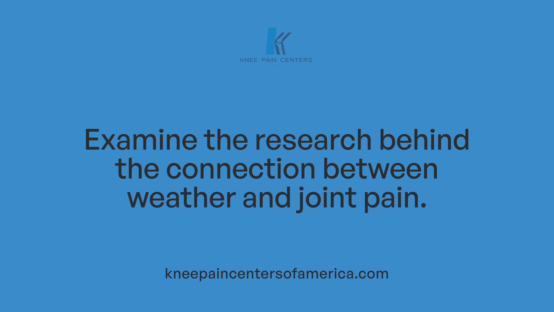 Examine the research behind the connection between weather and joint pain.