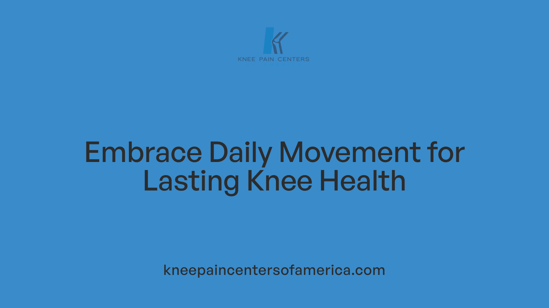 Embrace Daily Movement for Lasting Knee Health