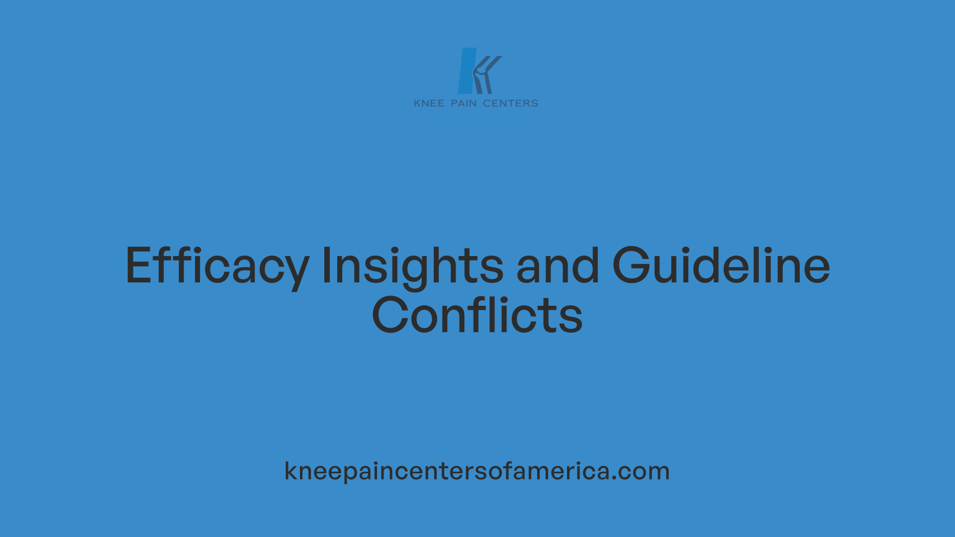 Efficacy Insights and Guideline Conflicts