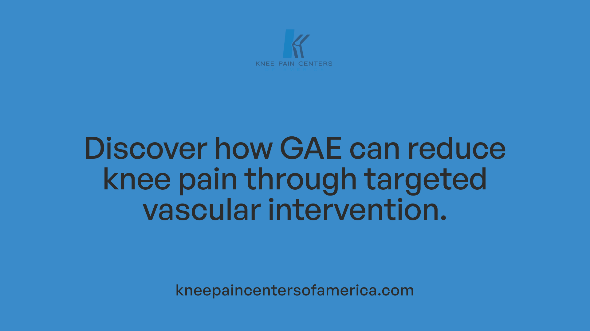 Discover how GAE can reduce knee pain through targeted vascular intervention.