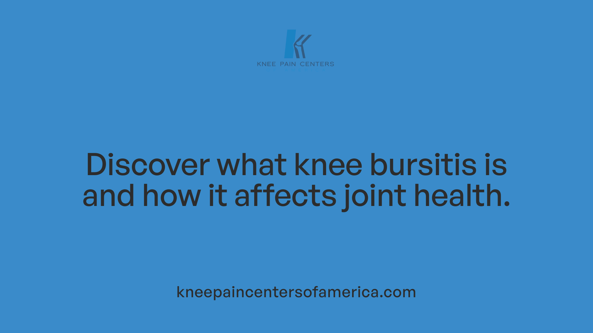 Discover what knee bursitis is and how it affects joint health.