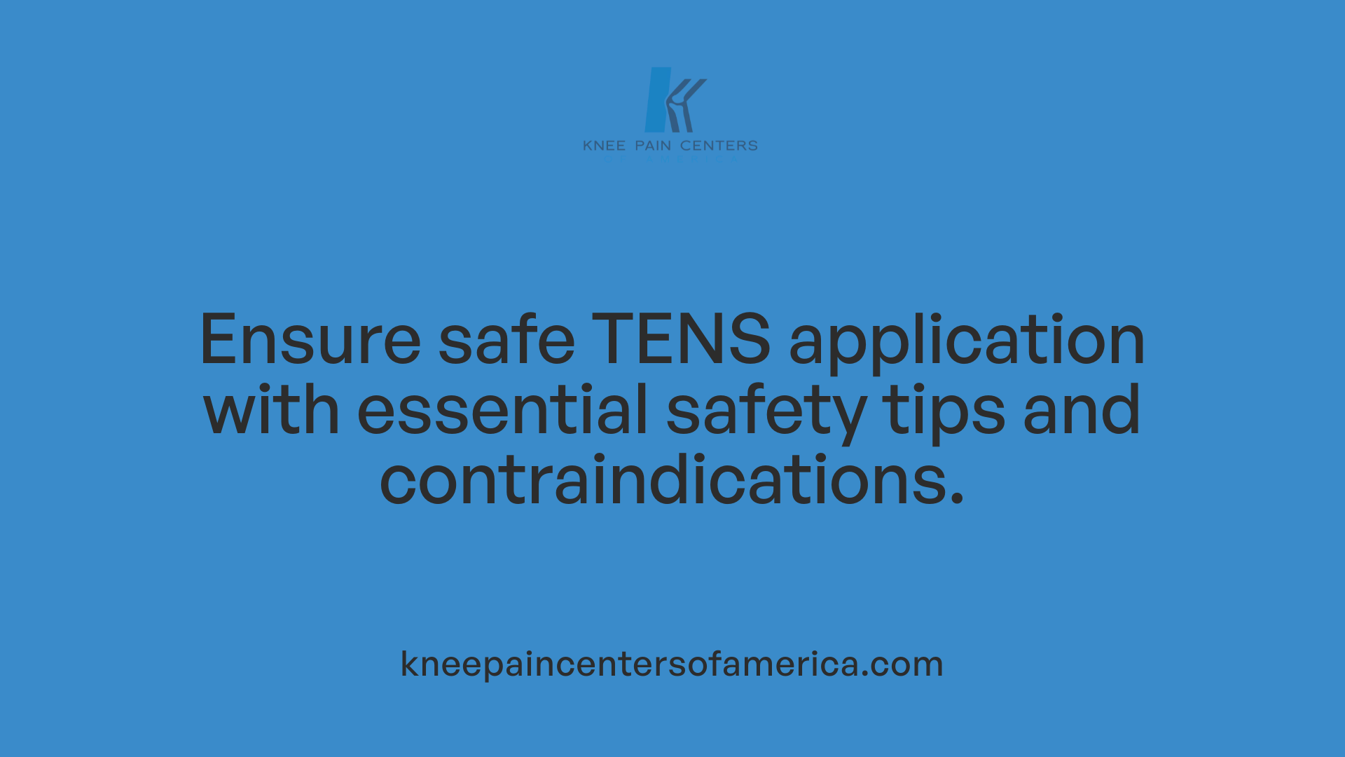 Ensure safe TENS application with essential safety tips and contraindications.