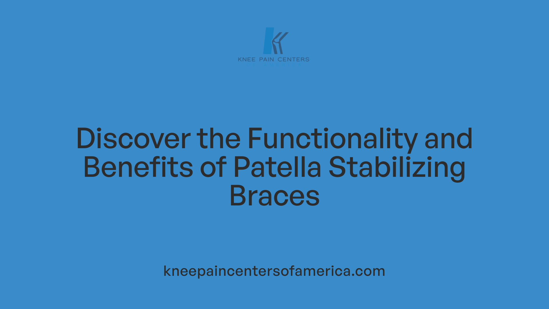Discover the Functionality and Benefits of Patella Stabilizing Braces