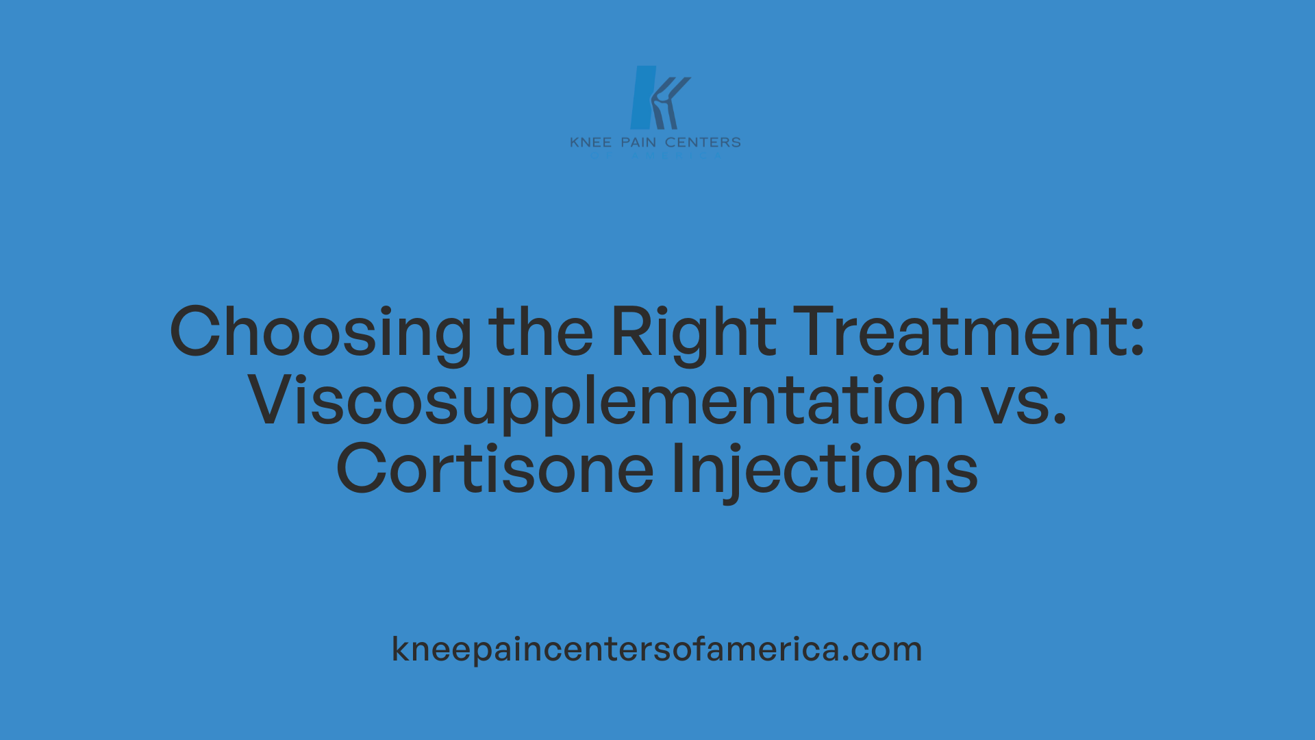 Choosing the Right Treatment: Viscosupplementation vs. Cortisone Injections