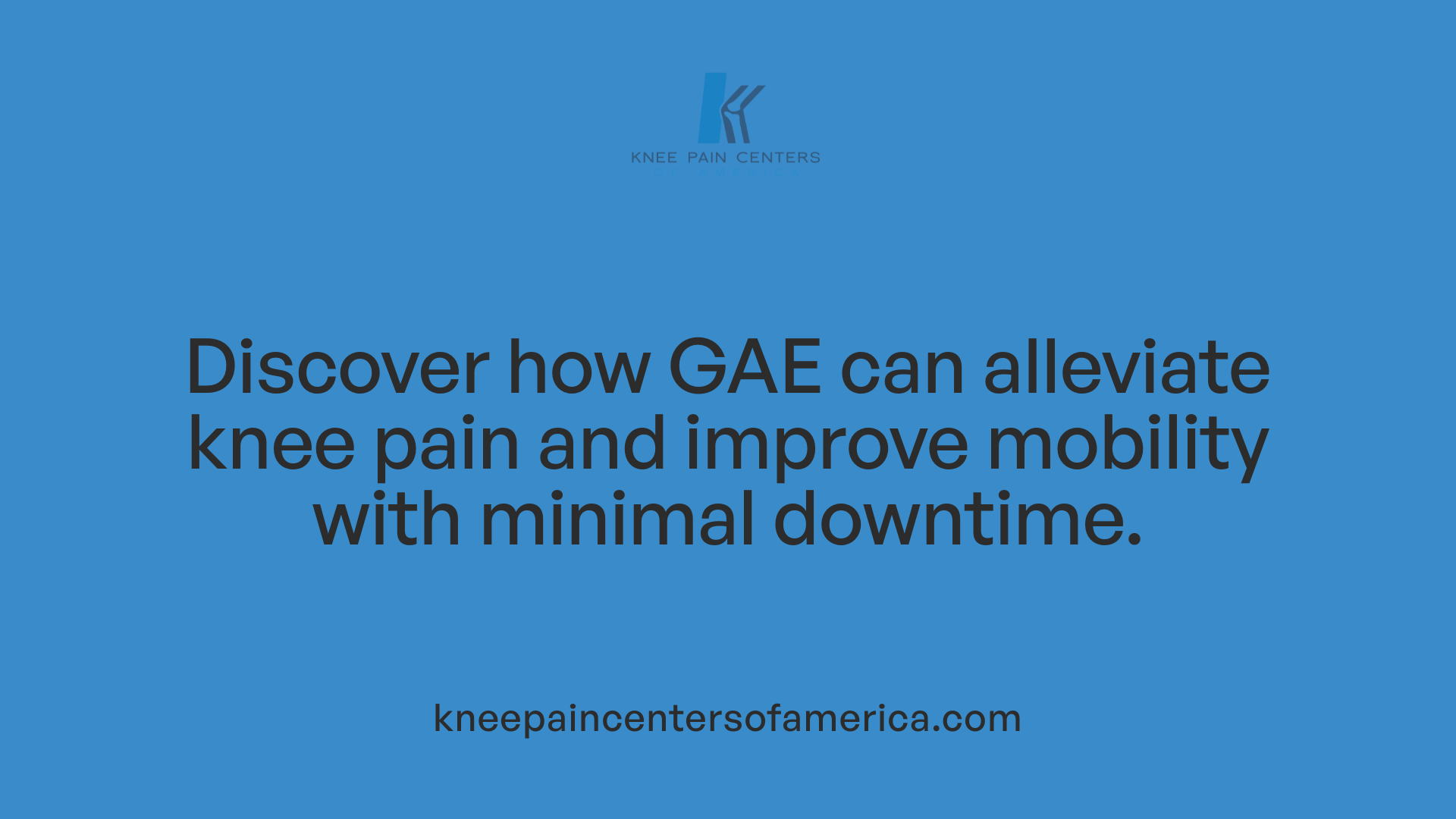 Discover how GAE can alleviate knee pain and improve mobility with minimal downtime.