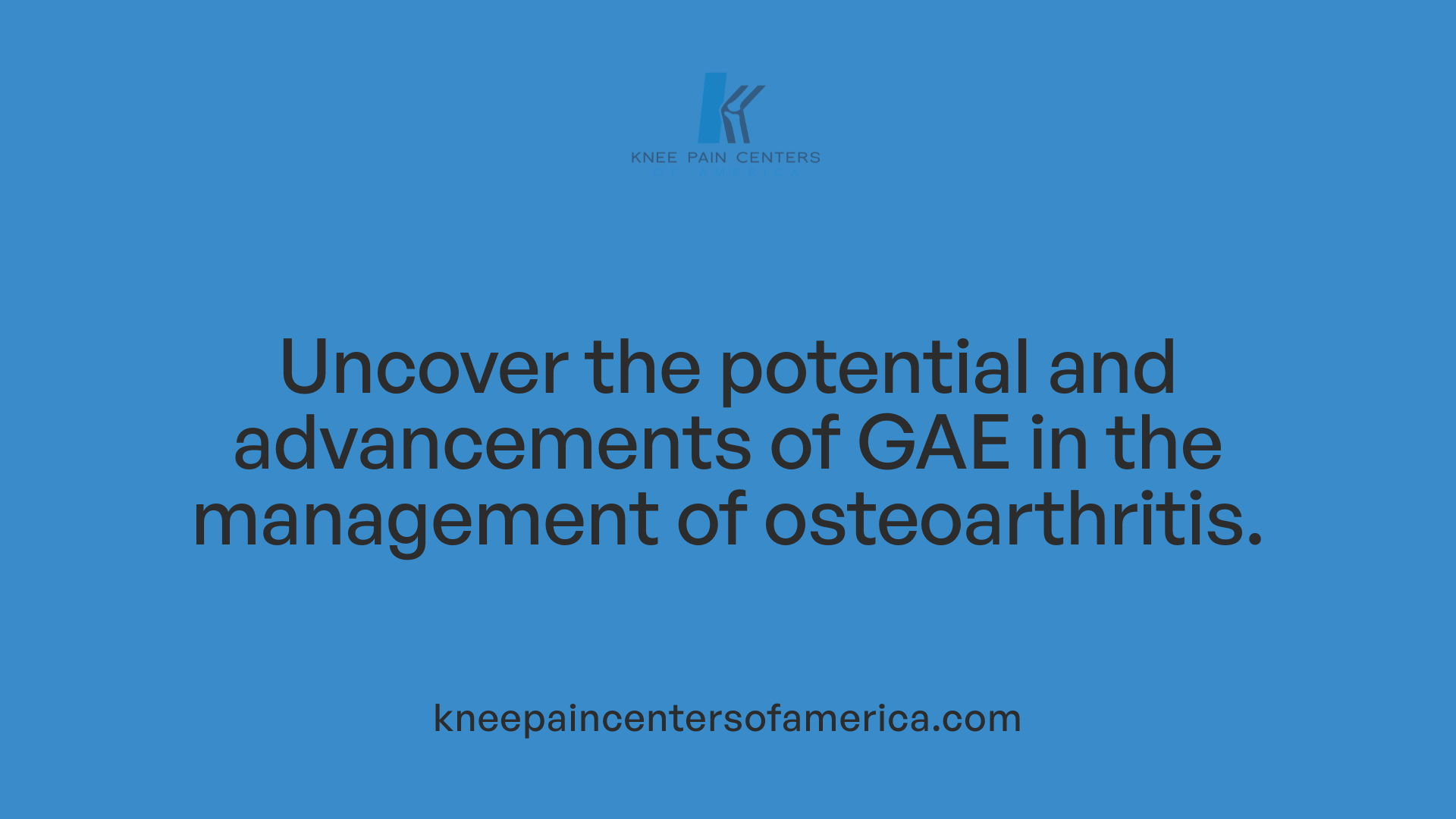 Uncover the potential and advancements of GAE in the management of osteoarthritis.