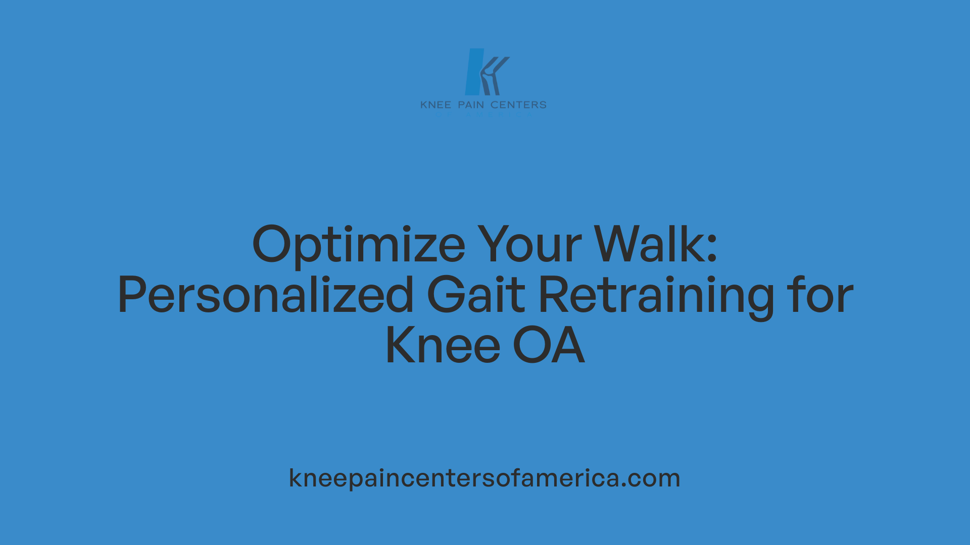 Optimize Your Walk: Personalized Gait Retraining for Knee OA