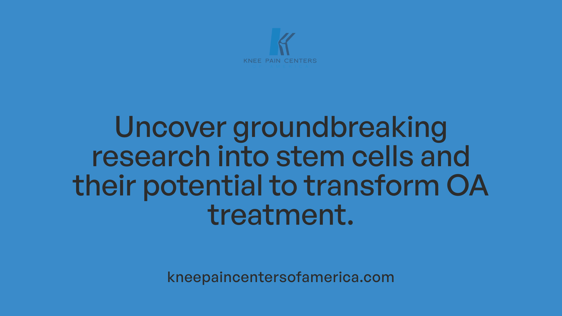Uncover groundbreaking research into stem cells and their potential to transform OA treatment.