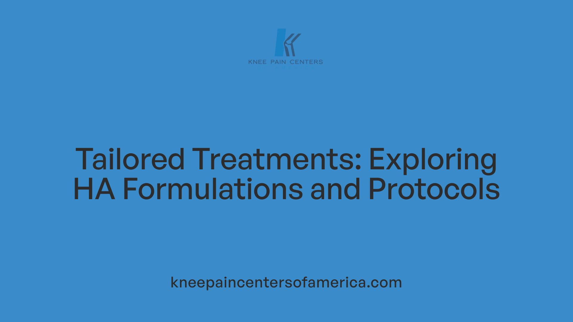 Tailored Treatments: Exploring HA Formulations and Protocols