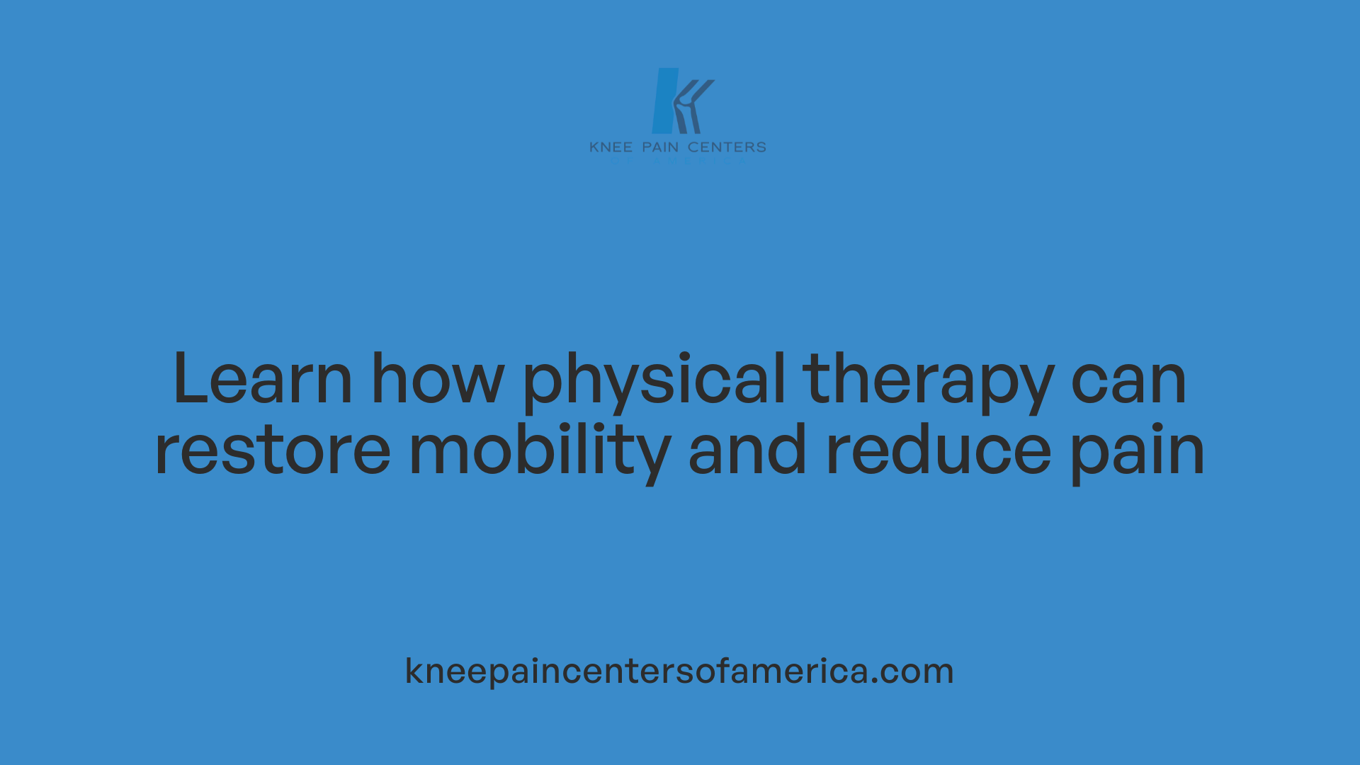 Learn how physical therapy can restore mobility and reduce pain