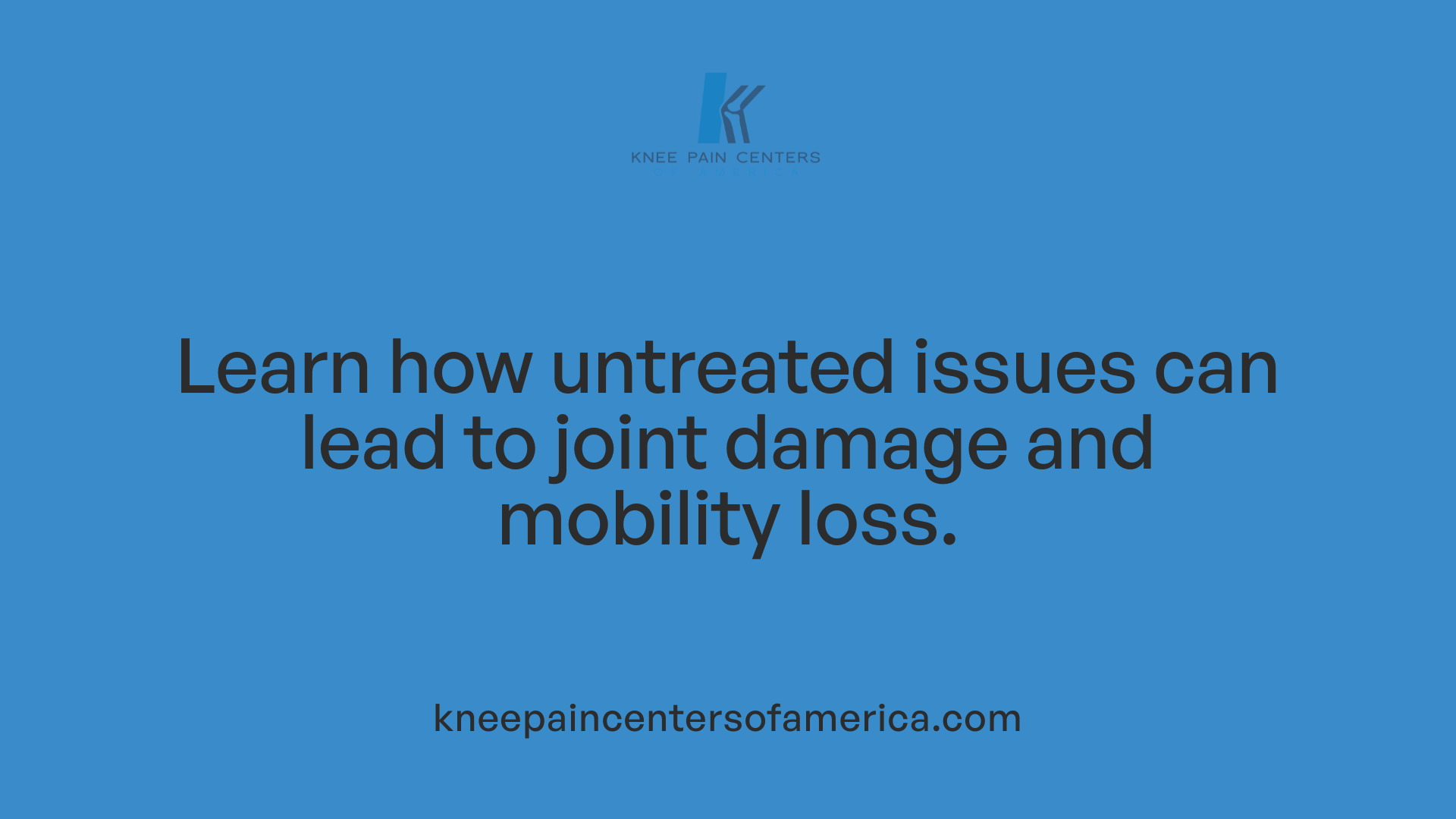 Learn how untreated issues can lead to joint damage and mobility loss.