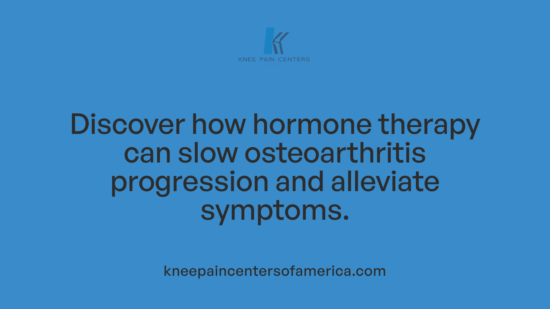Discover how hormone therapy can slow osteoarthritis progression and alleviate symptoms.