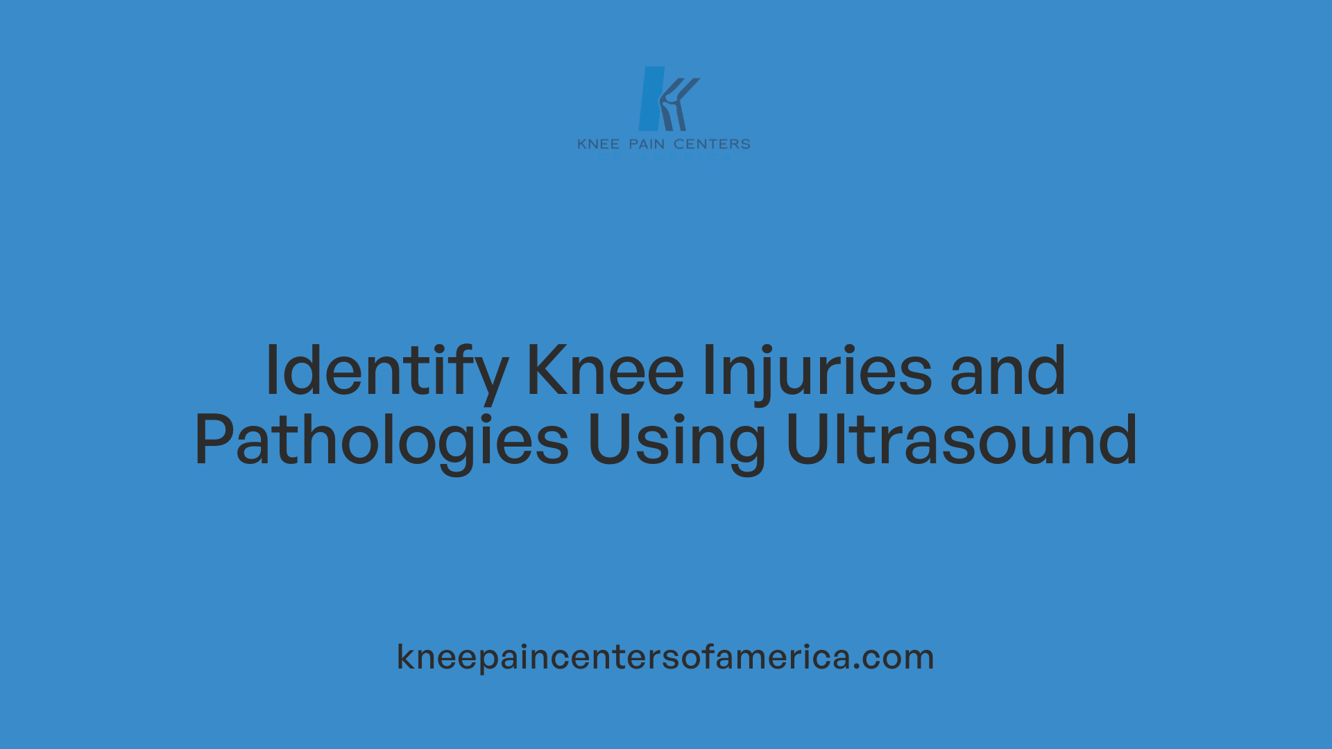 Identify Knee Injuries and Pathologies Using Ultrasound