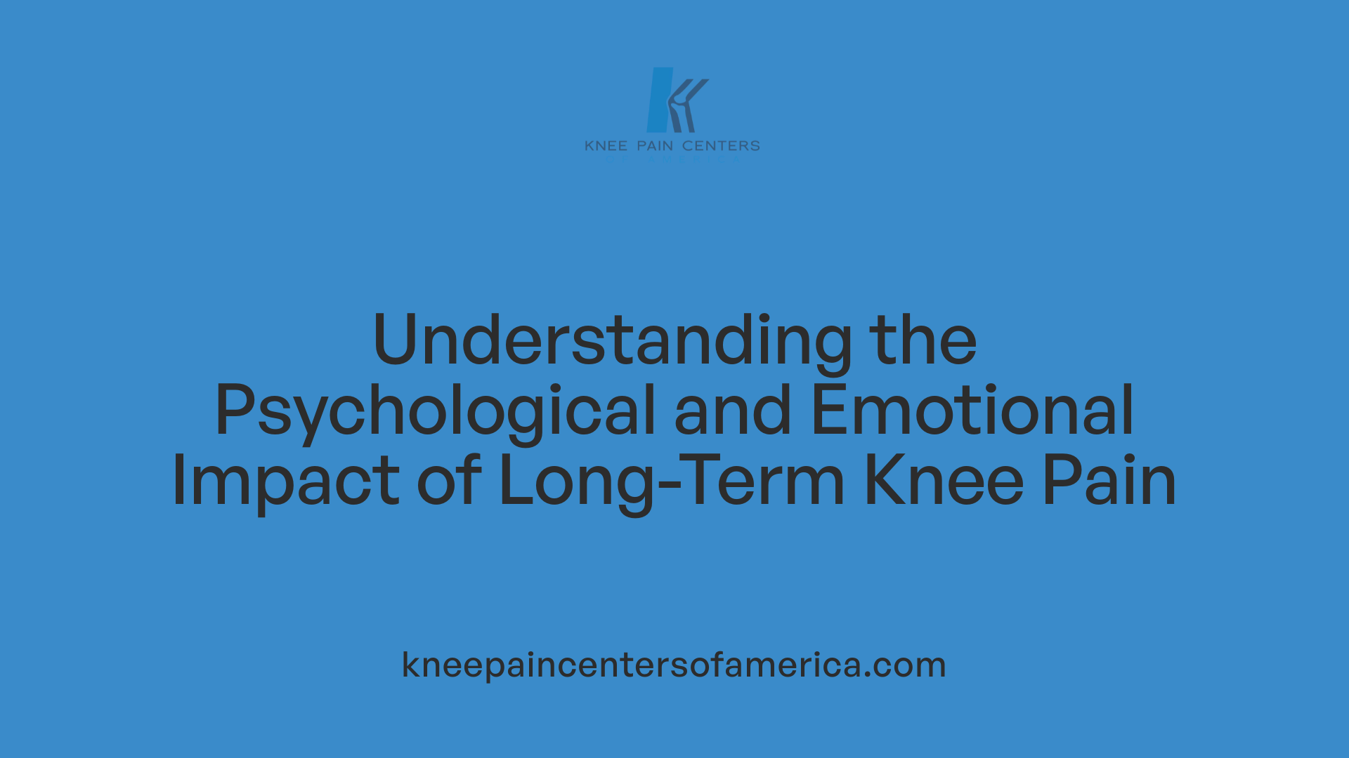Understanding the Psychological and Emotional Impact of Long-Term Knee Pain