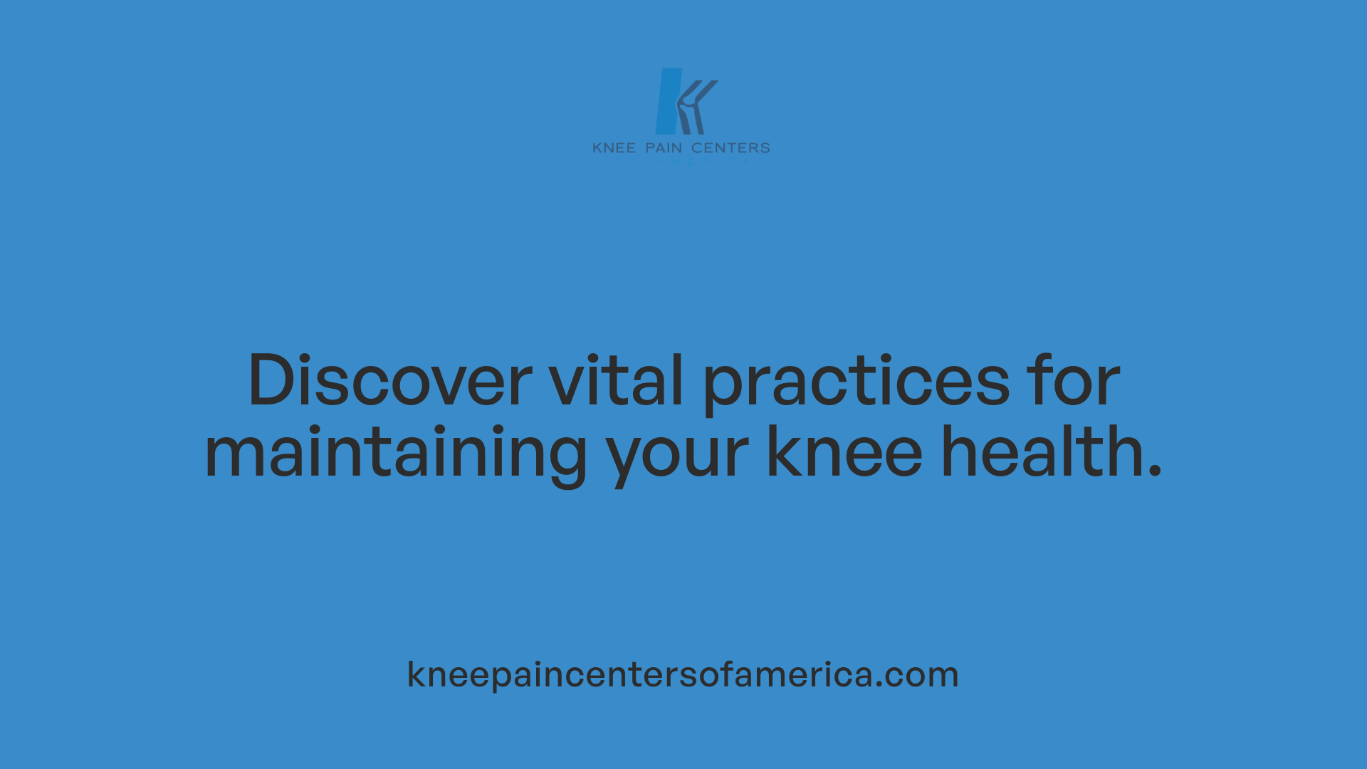 Discover vital practices for maintaining your knee health.