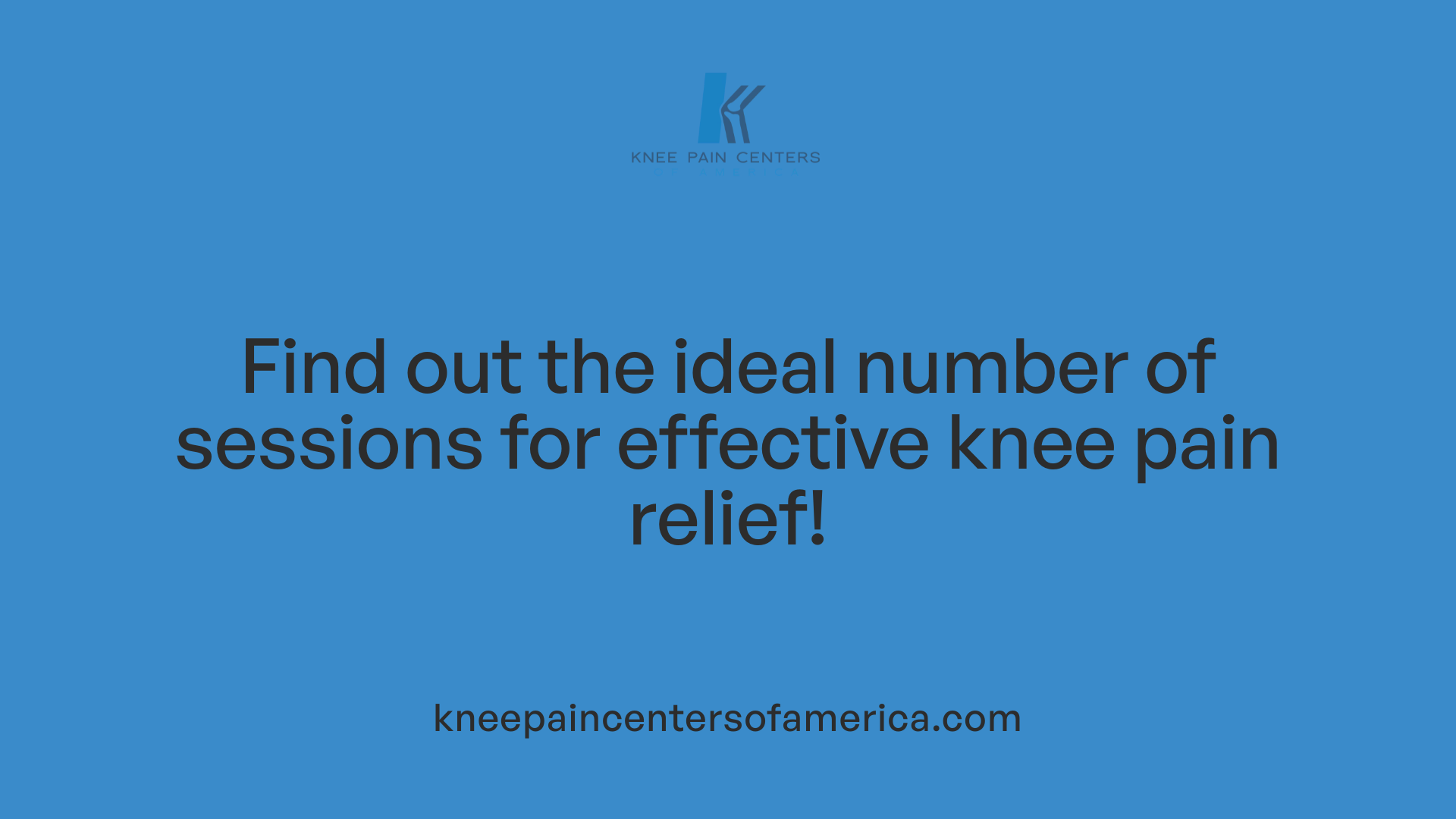 Find out the ideal number of sessions for effective knee pain relief!