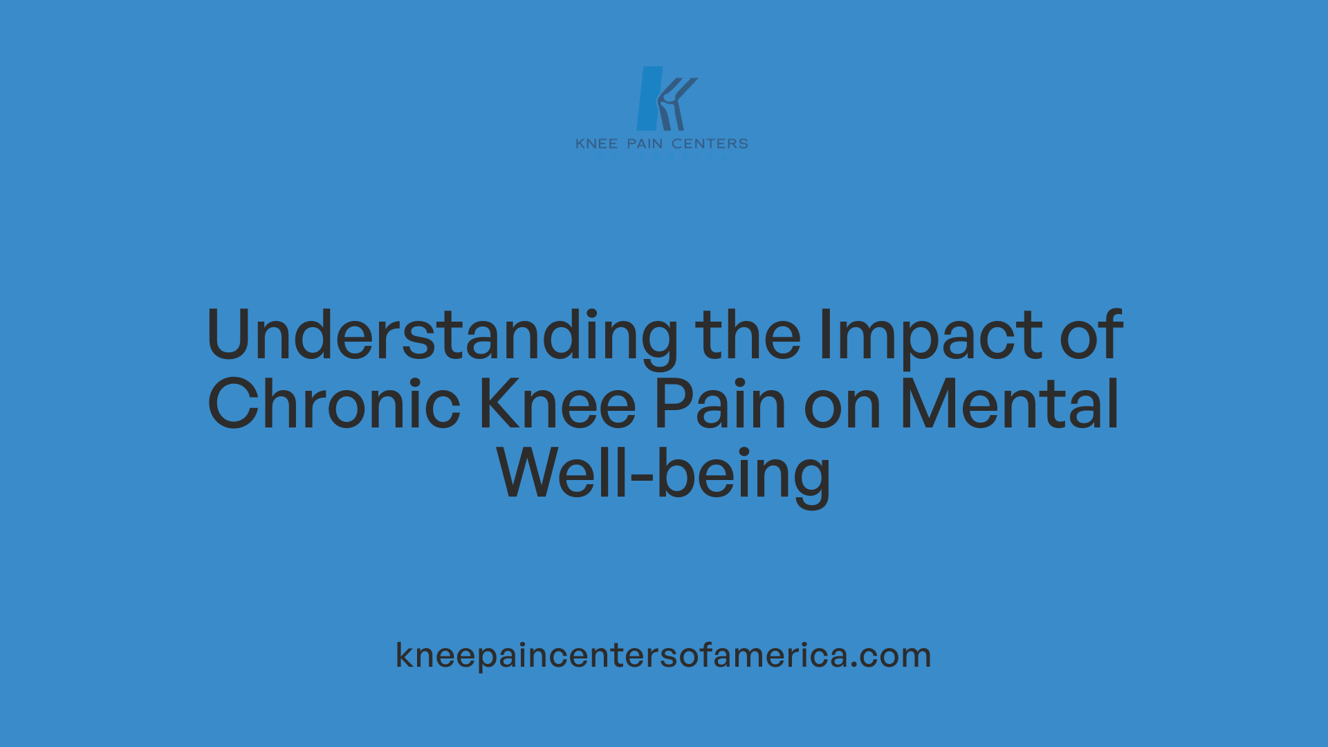 Understanding the Impact of Chronic Knee Pain on Mental Well-being