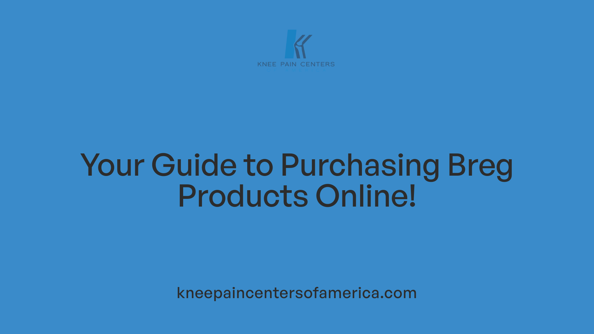 Your Guide to Purchasing Breg Products Online!