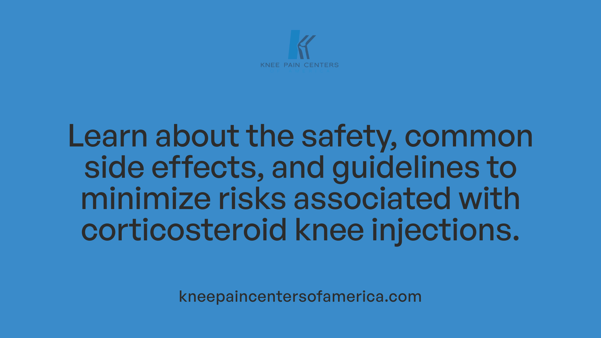 Learn about the safety, common side effects, and guidelines to minimize risks associated with corticosteroid knee injections.
