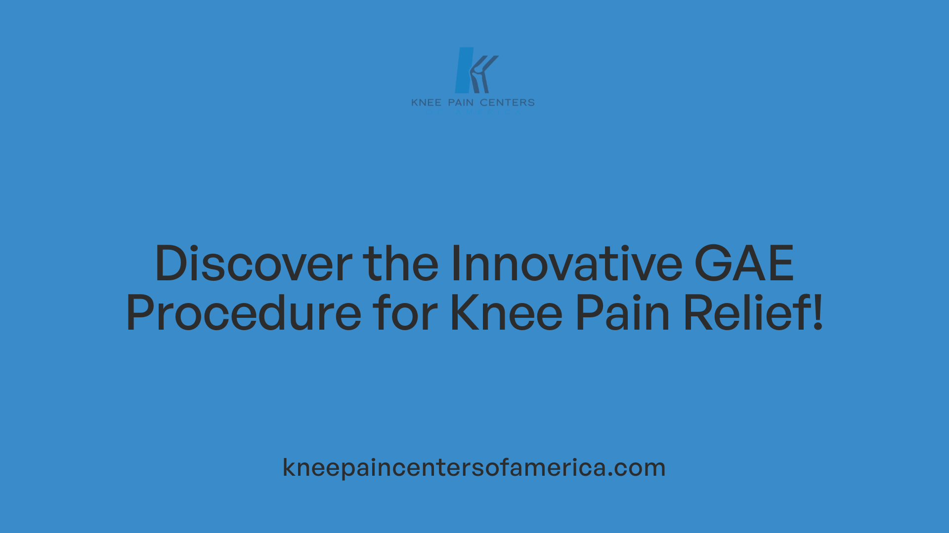 Discover the Innovative GAE Procedure for Knee Pain Relief!