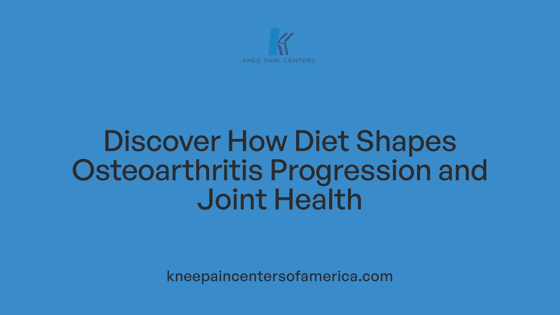 Discover How Diet Shapes Osteoarthritis Progression and Joint Health