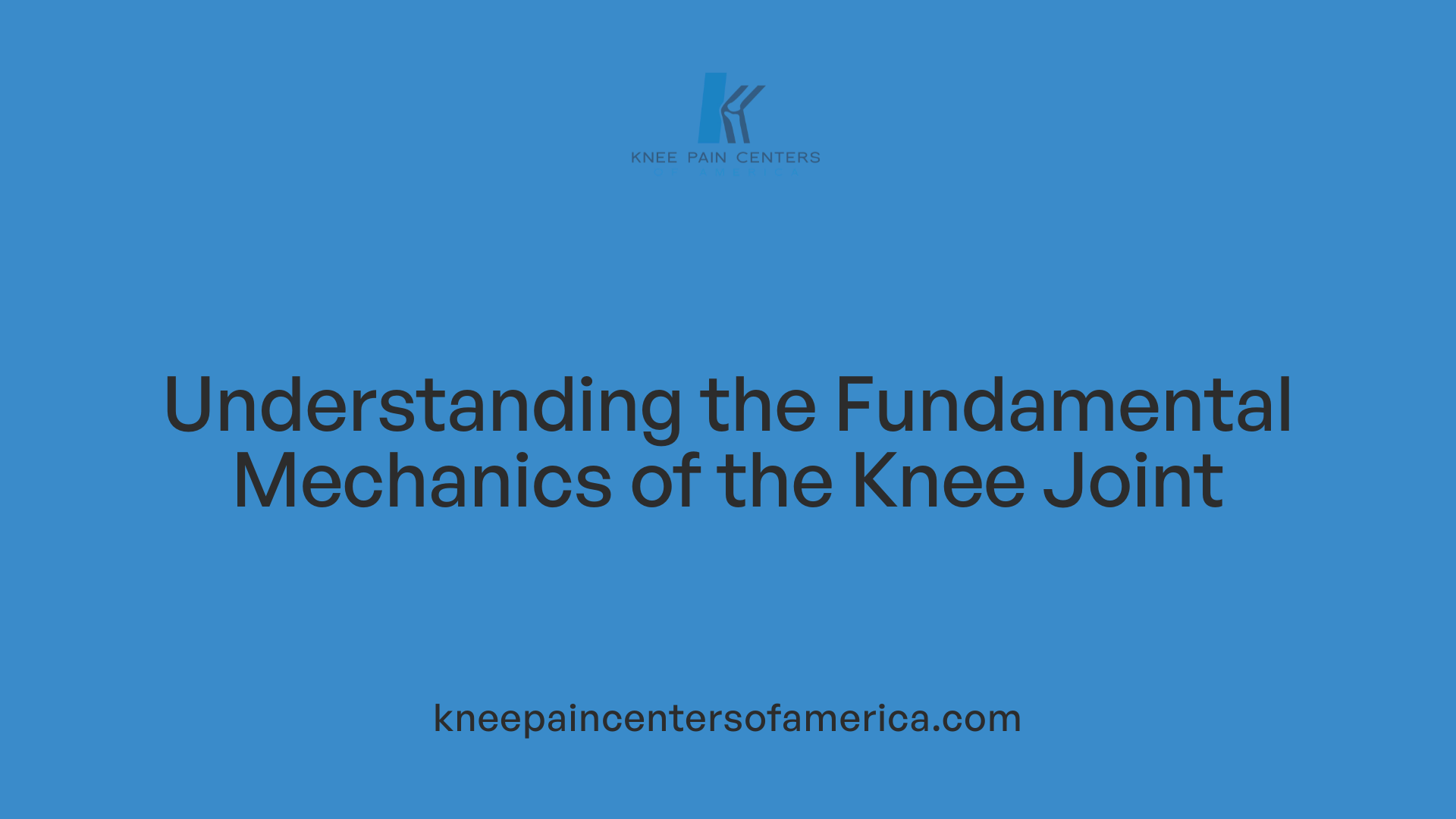 Understanding the Fundamental Mechanics of the Knee Joint