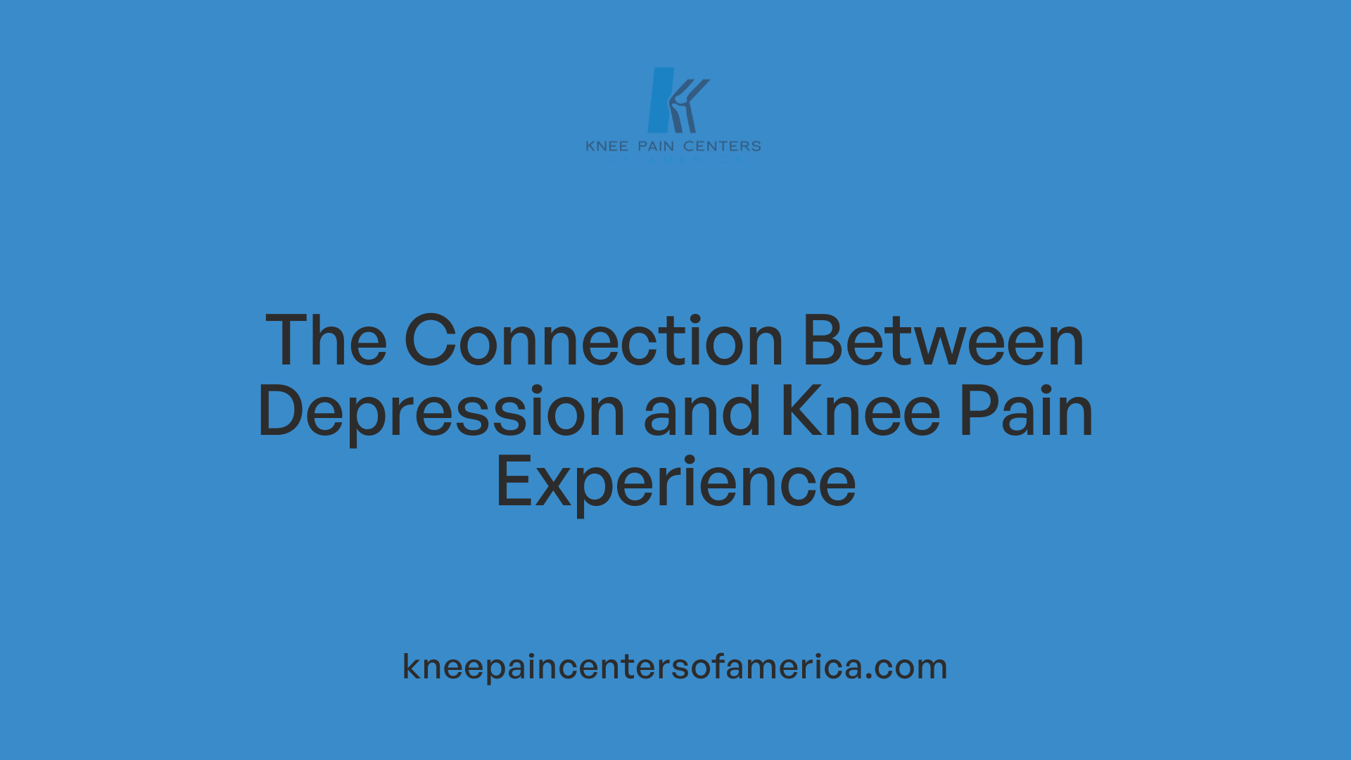 The Connection Between Depression and Knee Pain Experience
