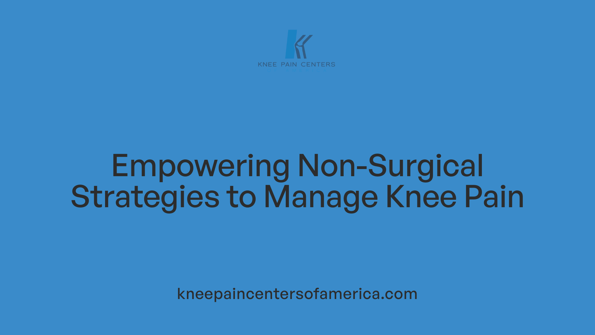 Empowering Non-Surgical Strategies to Manage Knee Pain
