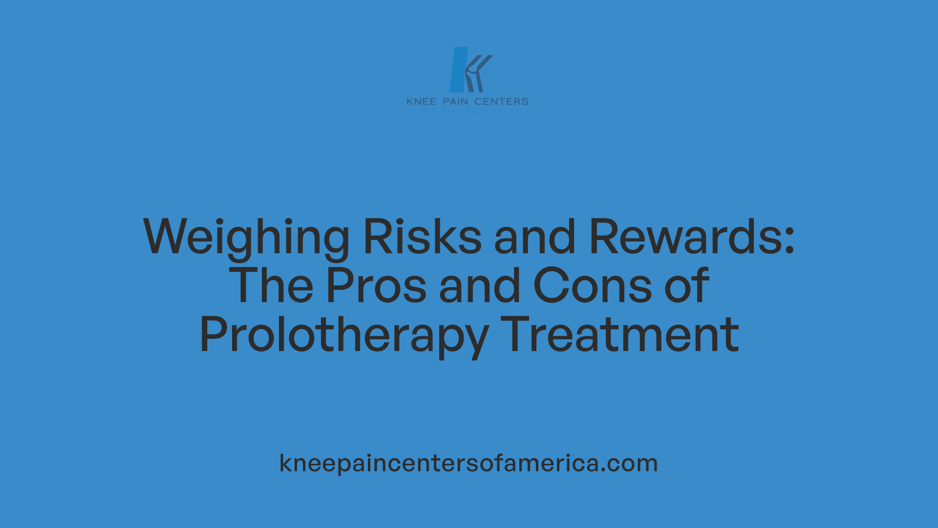 Weighing Risks and Rewards: The Pros and Cons of Prolotherapy Treatment
